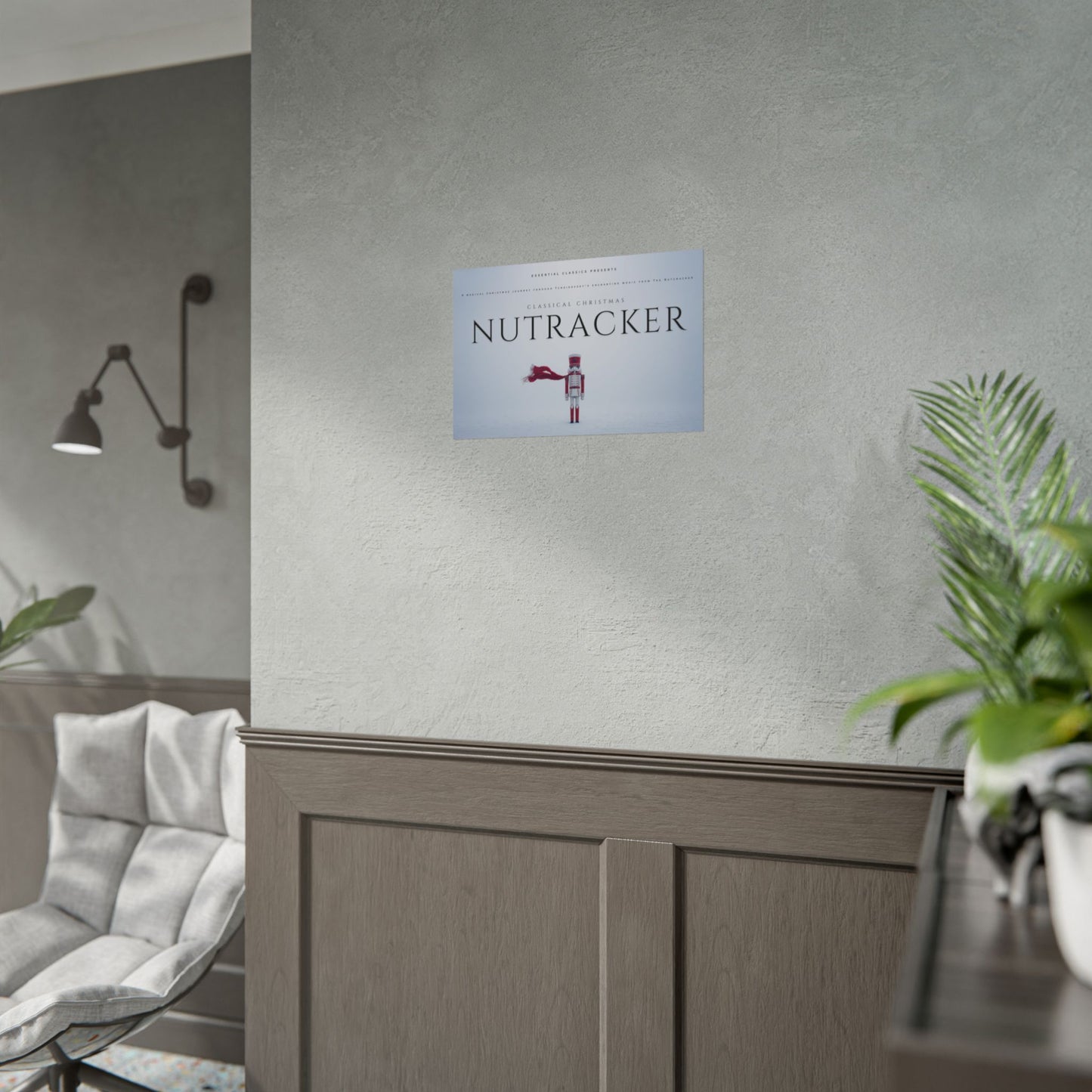 The Nutcracker - Christmas Print, Holiday Poster, Nutcracker Print, Tchaikovsky Nutcracker Poster, Winter Print, Snow Poster