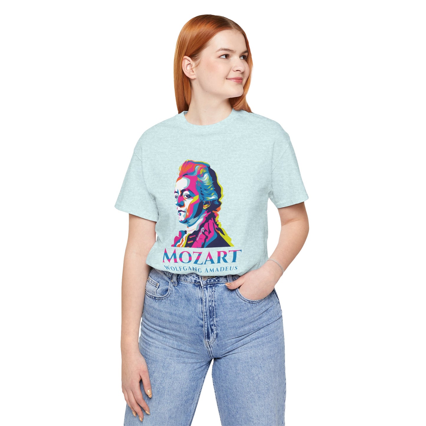 Mozart Statue T-Shirt: Classical Music T-Shirt, Mozart Shirt, Wolfgang Amadeus Mozart Gift, Mozart Tribute Tee, Mozart Profile Tee
