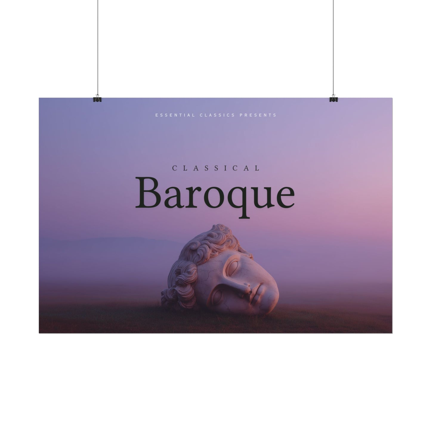 Classical Baroque - Baroque Era Inspired Print, Classical Music Poster, Baroque Art Print
