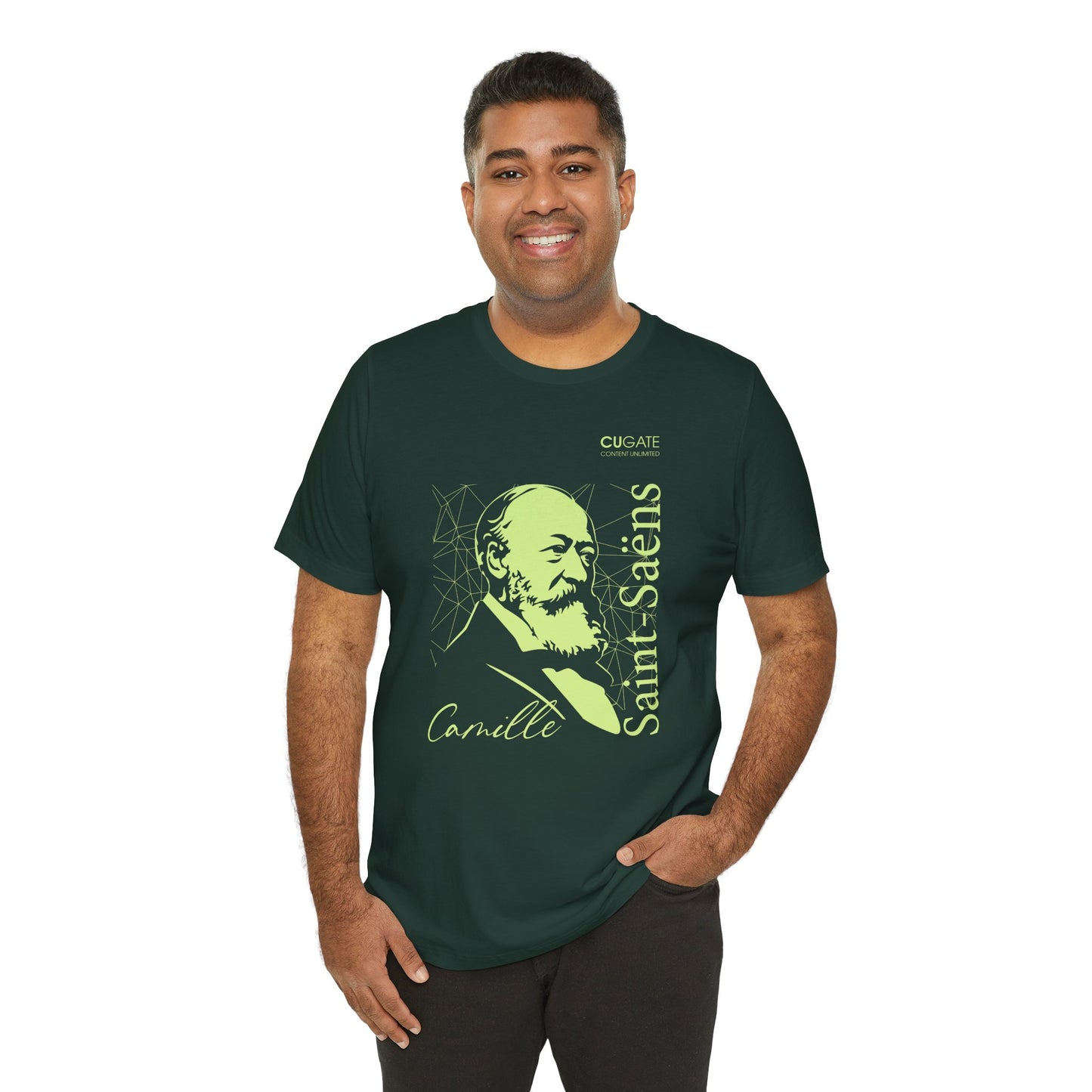 Saint-Saëns T-Shirt (Dark): Classical Composer T-Shirt, Classical Music Shirt, Camille Saint-Saëns Tribute Tee