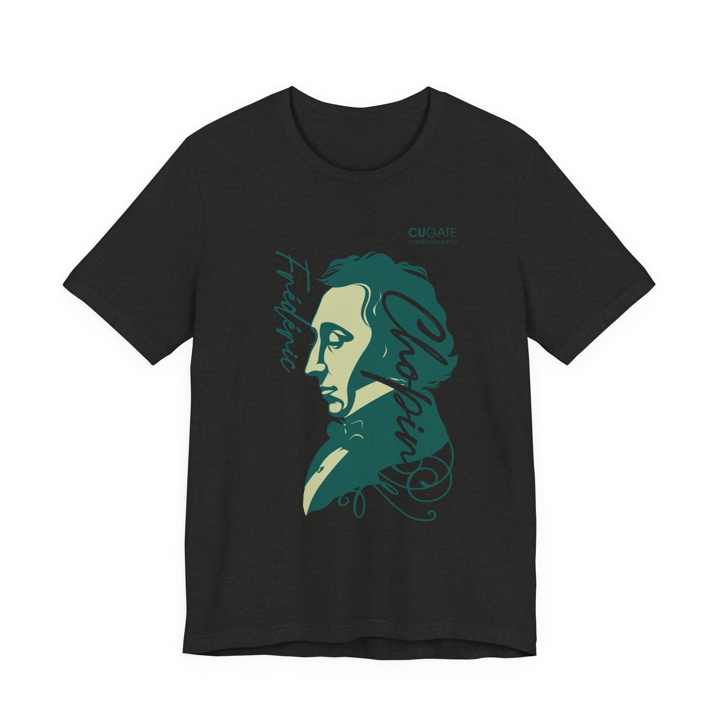 Chopin T-Shirt (Dark): Classical Music T-Shirt, Chopin Shirt, Frédéric Chopin Gift