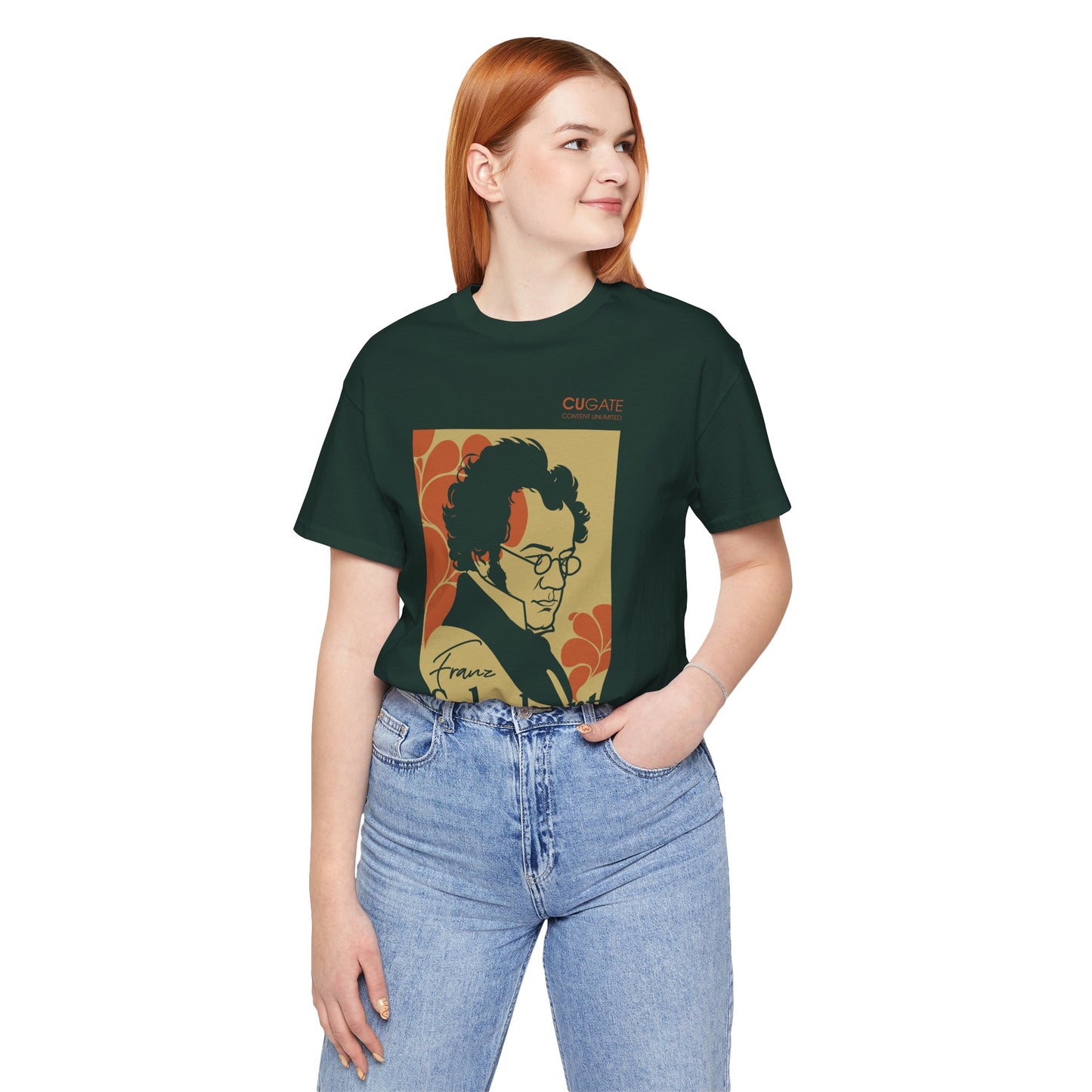 Schubert T-Shirt (Dark): Classical Composer T-Shirt, Classical Music Shirt, Franz Schubert Tribute Tee