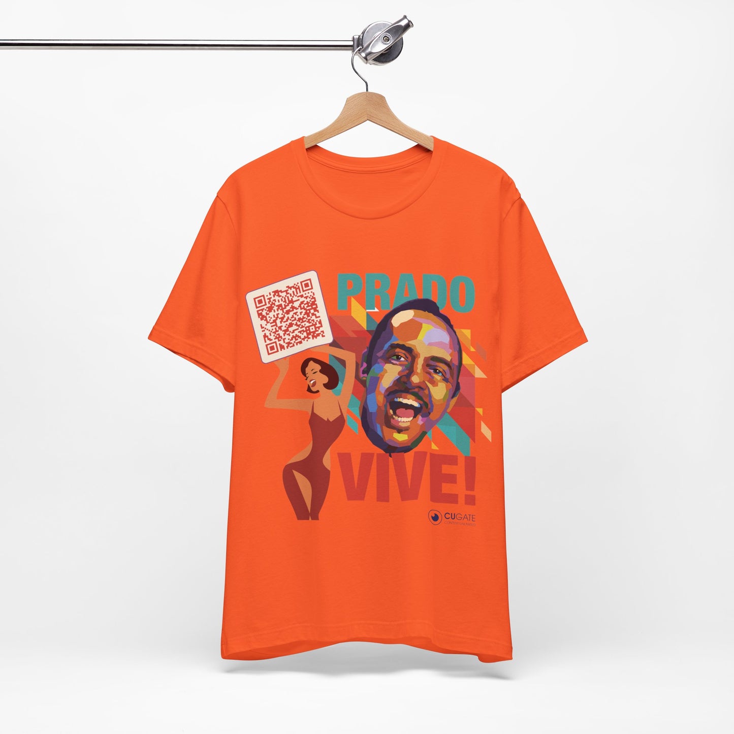 Prado Vive T-Shirt, Mambo T-Shirt Latin Music T-Shirt (QR-Playlist Included)