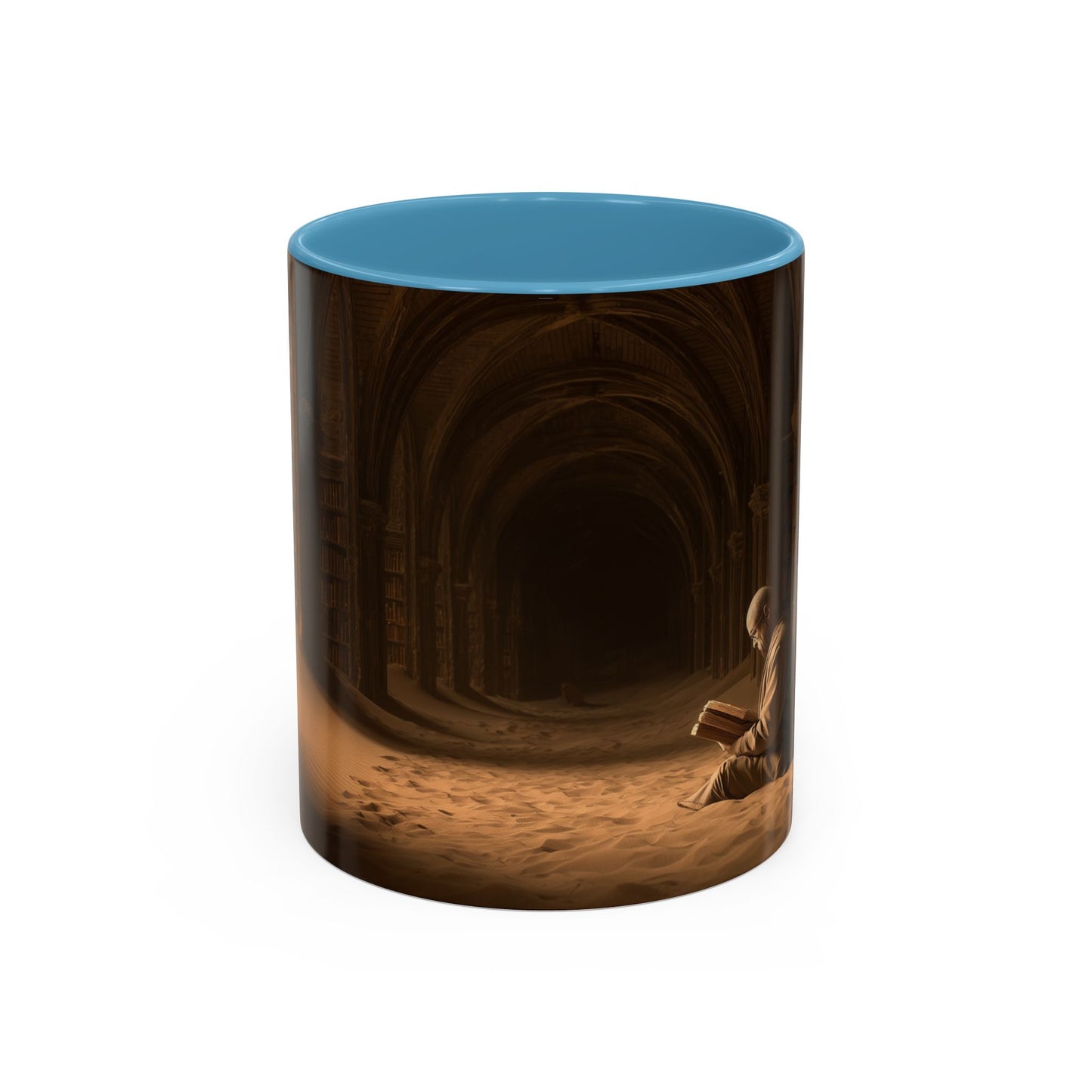 Deep Focus Mug (USA) - Classical Music for Thinking Mug, Peaceful Library Mug, Nature Library Mug, Apocalyptic Library Mug