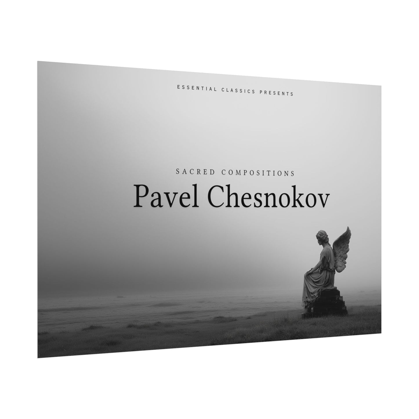 Pavel Chesnokov - Sacred Compositions Print, Angel Poster, Spiritual Print, Religious Poster, Choral Music Print