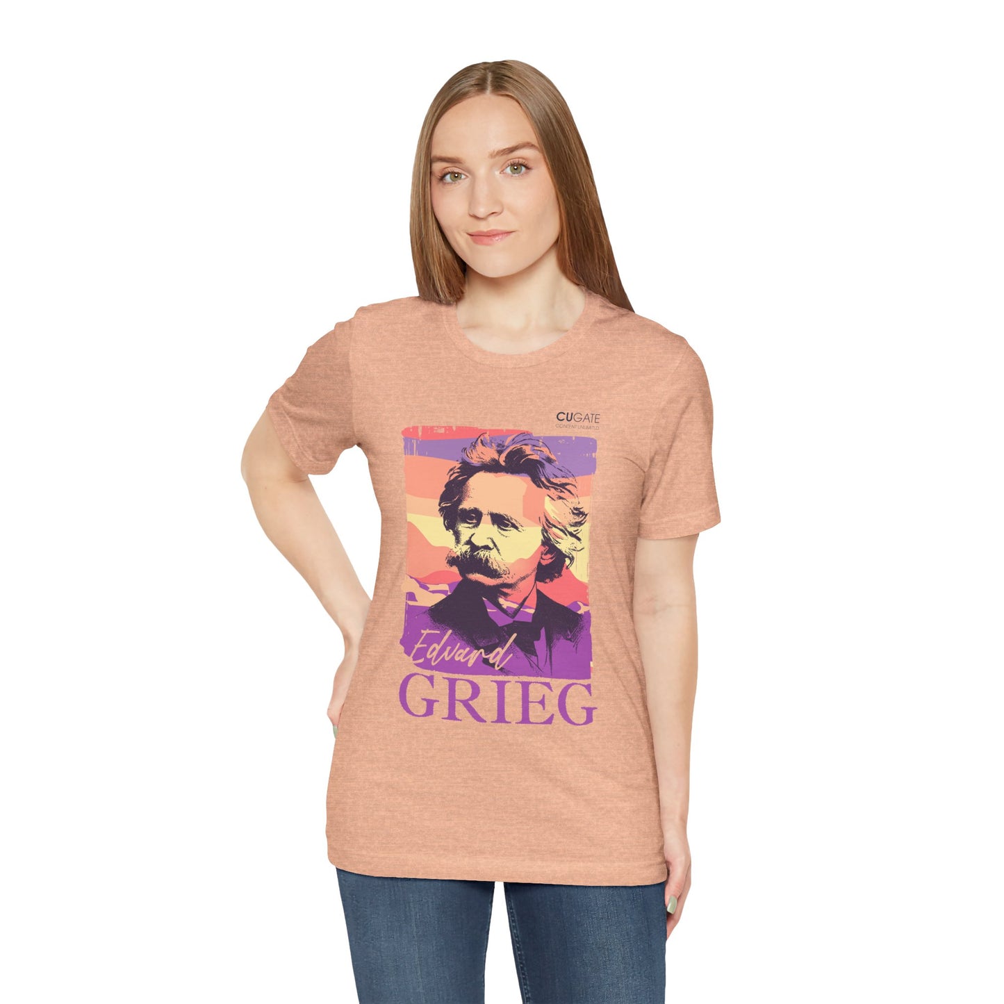 Grieg T-Shirt (Light): Classical Music T-Shirt, Grieg Shirt, Music T-Shirt Gift, Norwegian Folk Music Tee, Scandinavian Classic Music Shirt