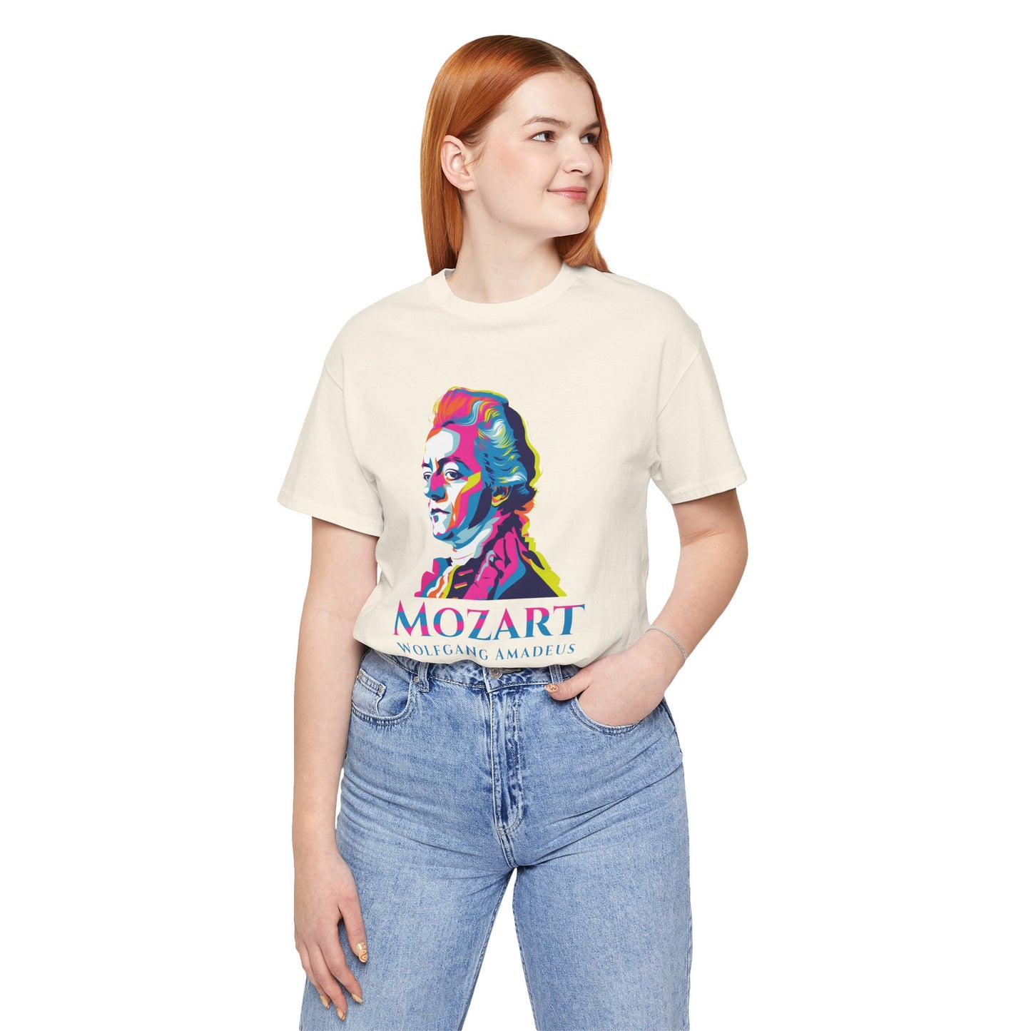 Mozart Statue T-Shirt: Classical Music T-Shirt, Mozart Shirt, Wolfgang Amadeus Mozart Gift, Mozart Tribute Tee, Mozart Profile Tee
