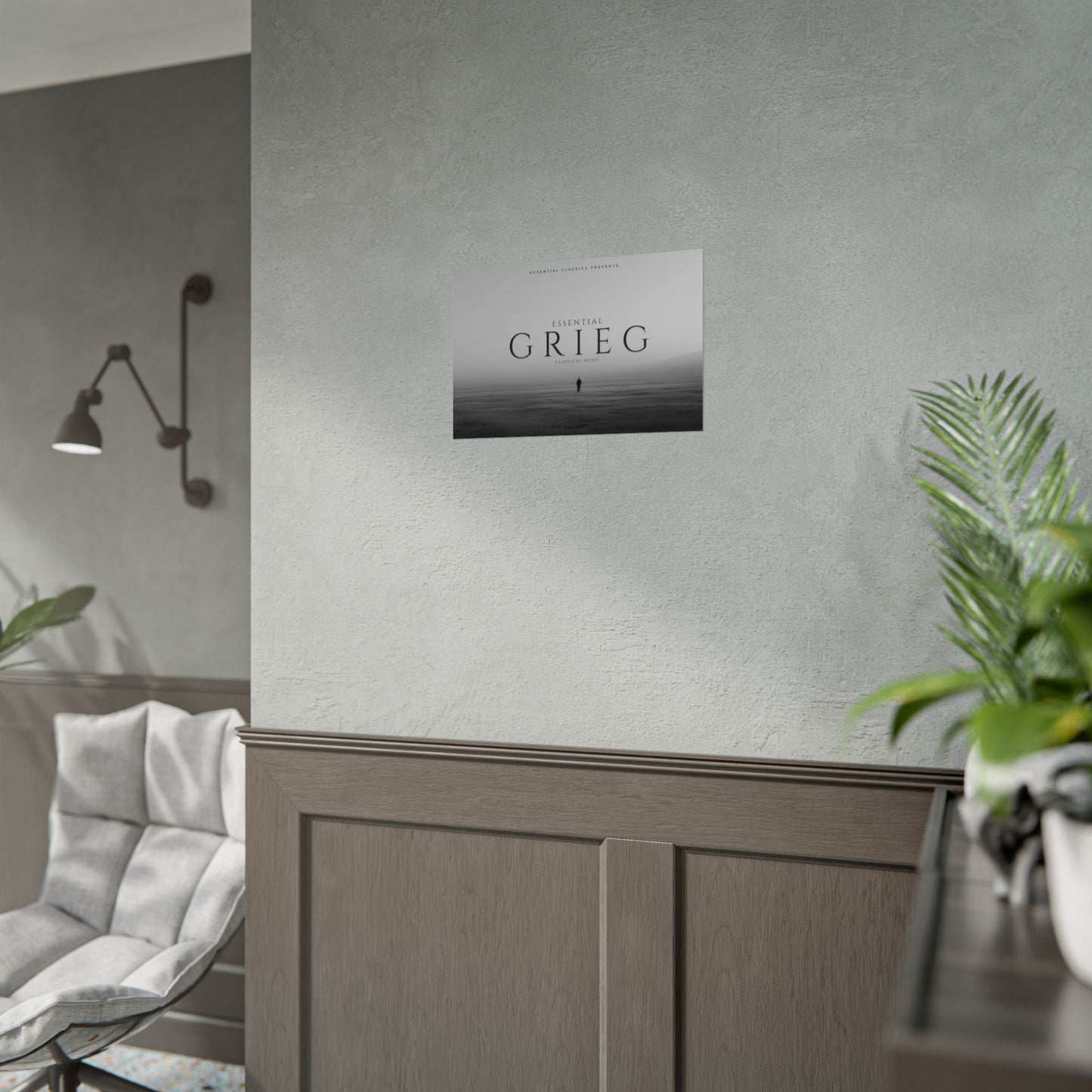 Essential Grieg - Classical Music Print, Edvard Grieg Inspired Print, Melancholy Art Print, Moment of Stillness Poster