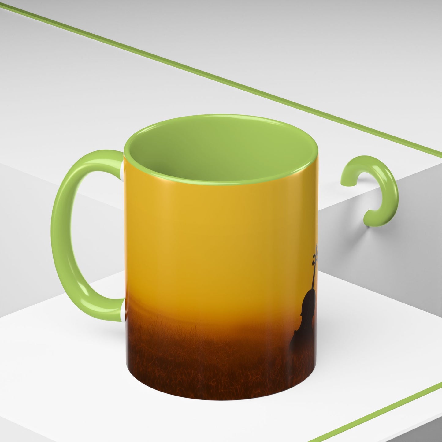 Summer & Strings Mug (EU) - Classical Violin Poster, Summer Print, Classical Music Print, Calm Music Poster, Stings Lovers Print