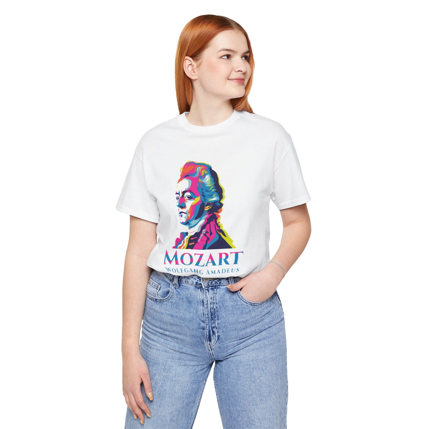 Mozart Statue T-Shirt: Classical Music T-Shirt, Mozart Shirt, Wolfgang Amadeus Mozart Gift, Mozart Tribute Tee, Mozart Profile Tee