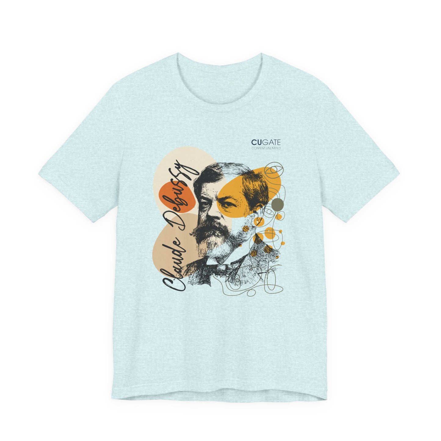 Debussy T-Shirt (Light): Classical Music T-Shirt, Debussy Shirt, Claude Debussy Gift, Debussy Tribute Tee