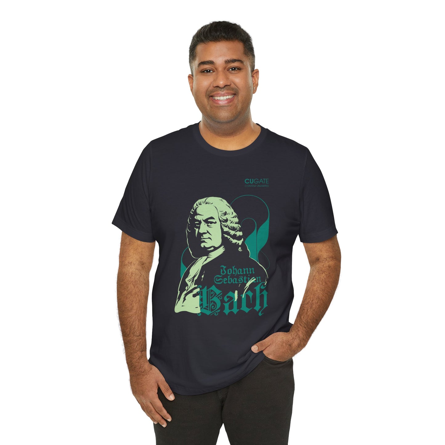Bach T-Shirt (Dark): Classical Music T-Shirt, Bach Shirt, Johann Sebastian Bach Gift