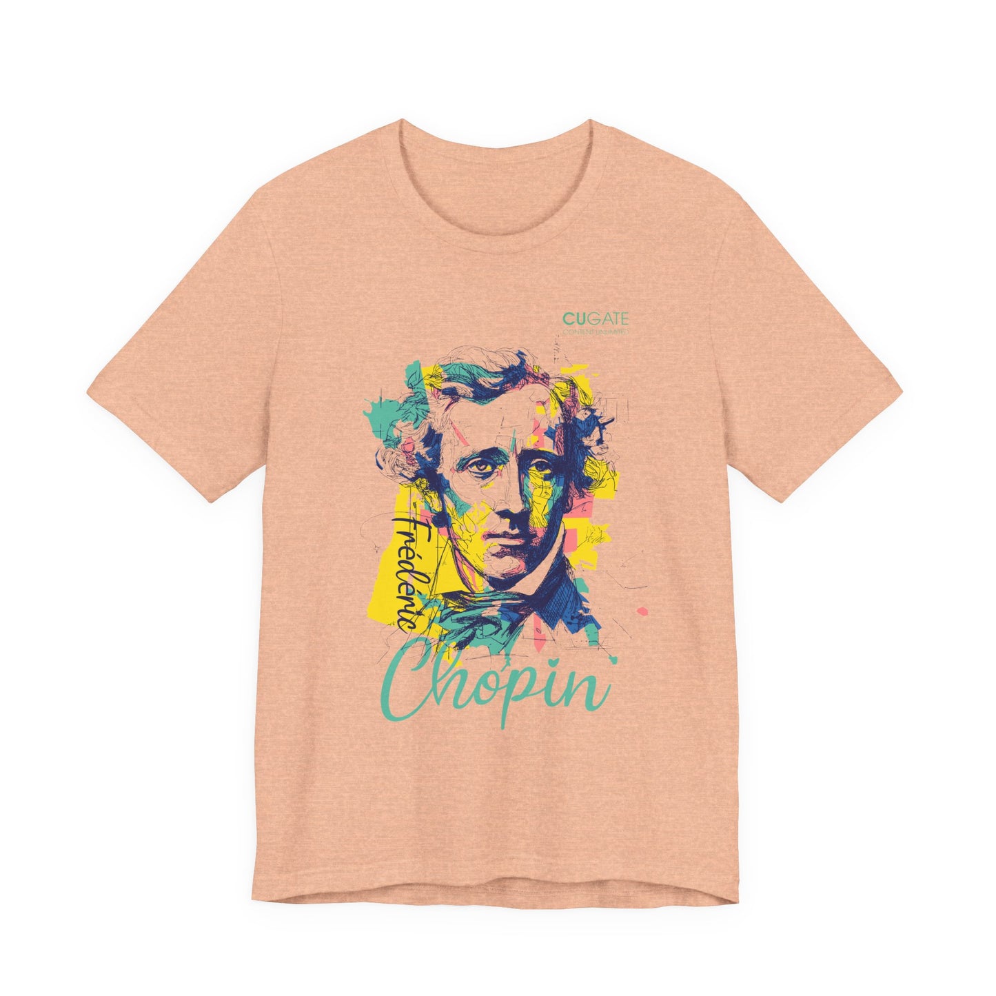 Chopin T-Shirt (Light): Classical Music T-Shirt, Chopin Shirt, Frédéric Chopin Gift