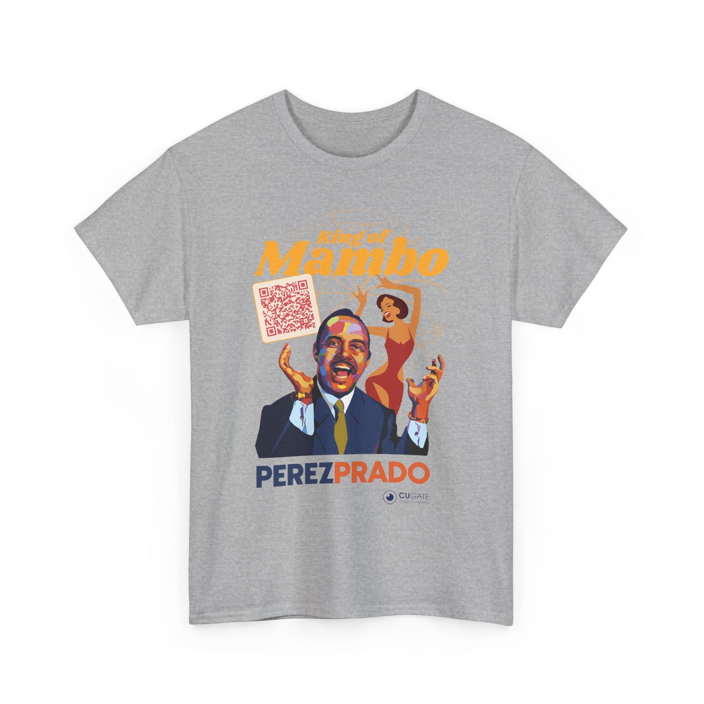Mambo T-Shirt - Prado Vive T-Shirt, Latin Music T-Shirt (QR-Playlist Included), Latin Music Shirt, Perez Prado Tee