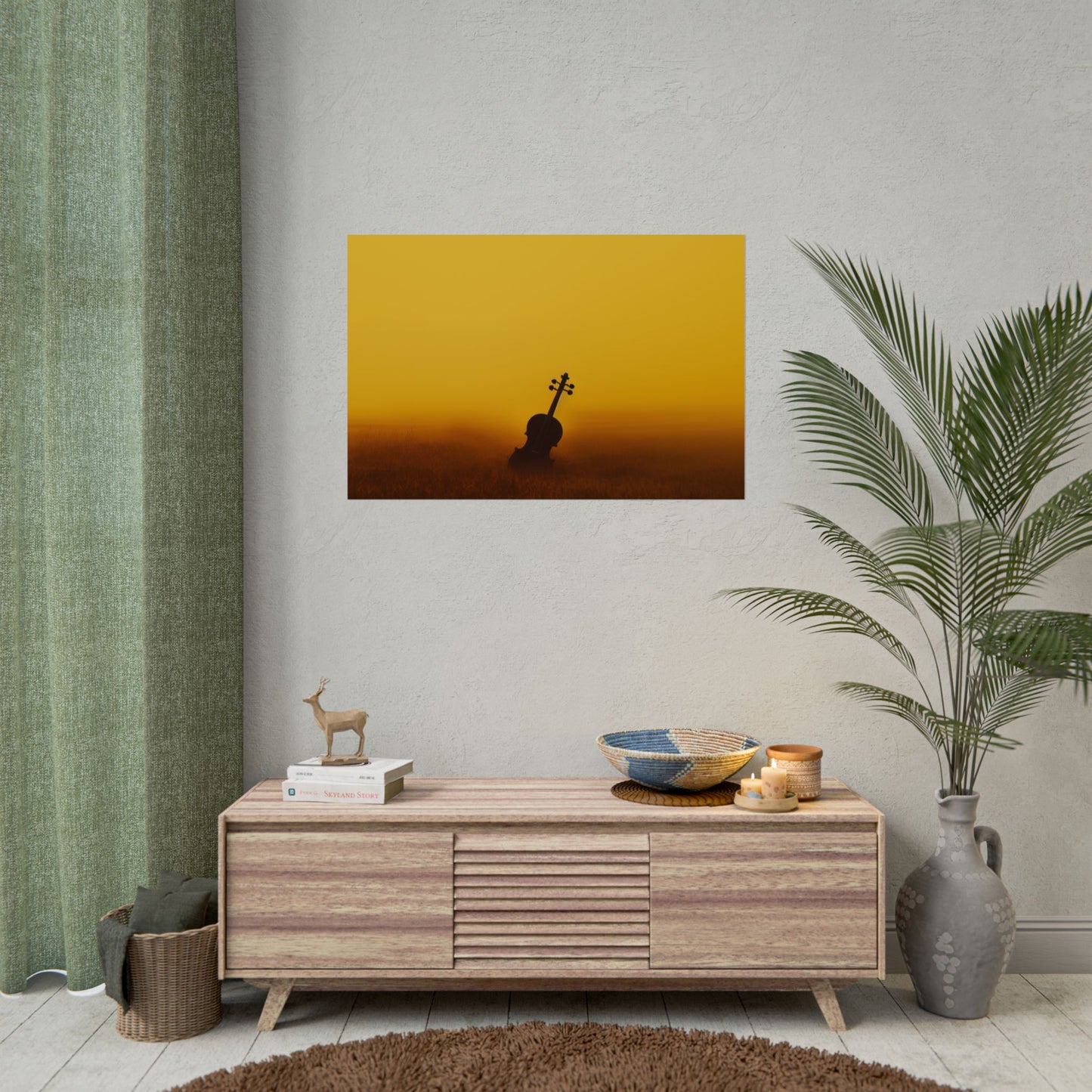 Without Words: Summer & Strings - Classical Violin Poster, Summer Print, Classical Music Print, Calm Music Poster, Stings Lover Print