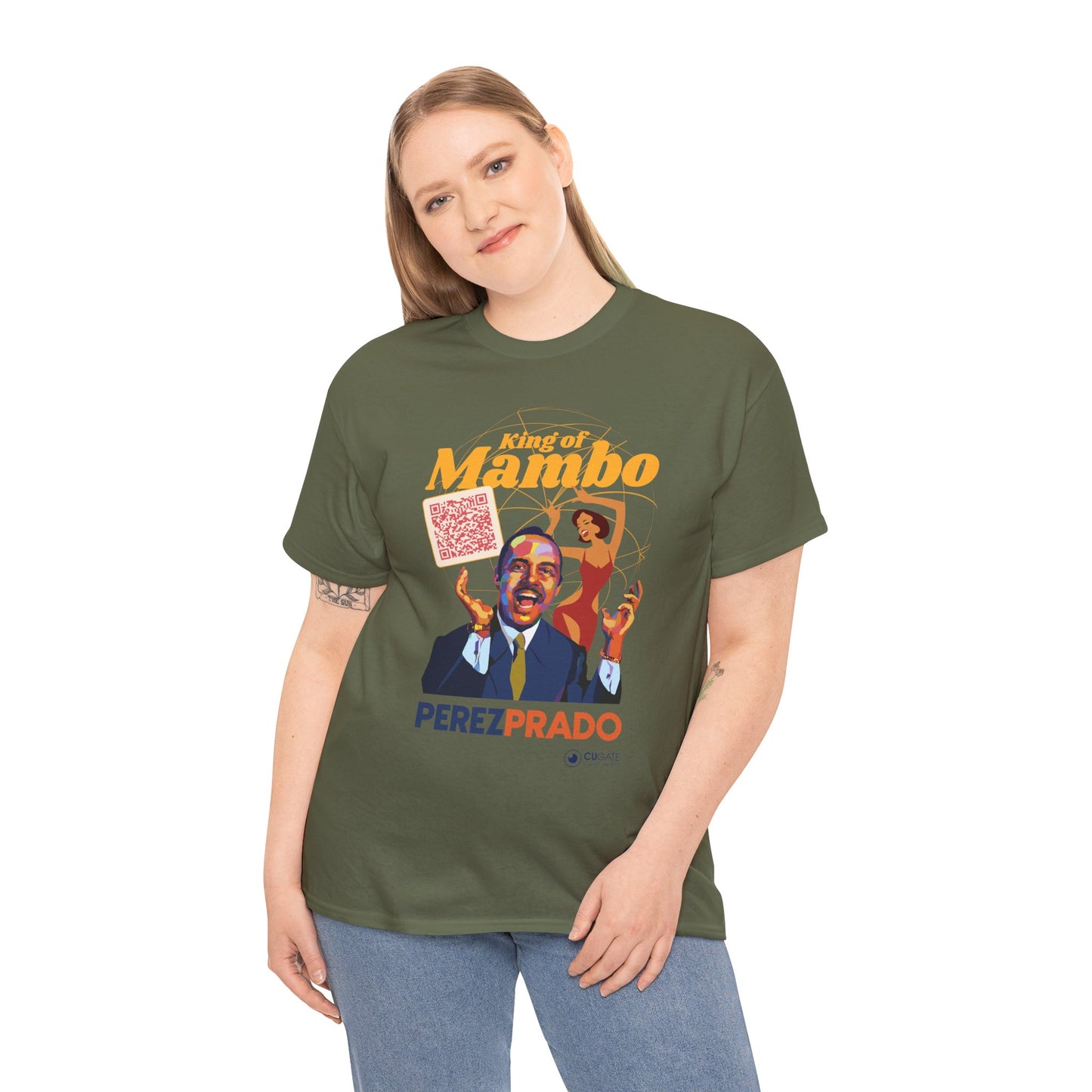 Mambo T-Shirt - Prado Vive T-Shirt, Latin Music T-Shirt (QR-Playlist Included), Latin Music Shirt, Perez Prado Tee