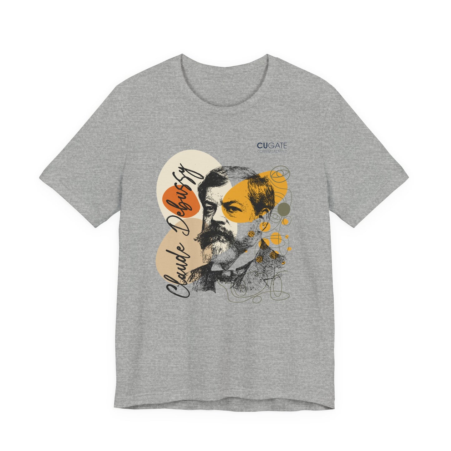 Debussy T-Shirt (Light): Classical Music T-Shirt, Debussy Shirt, Claude Debussy Gift, Debussy Tribute Tee