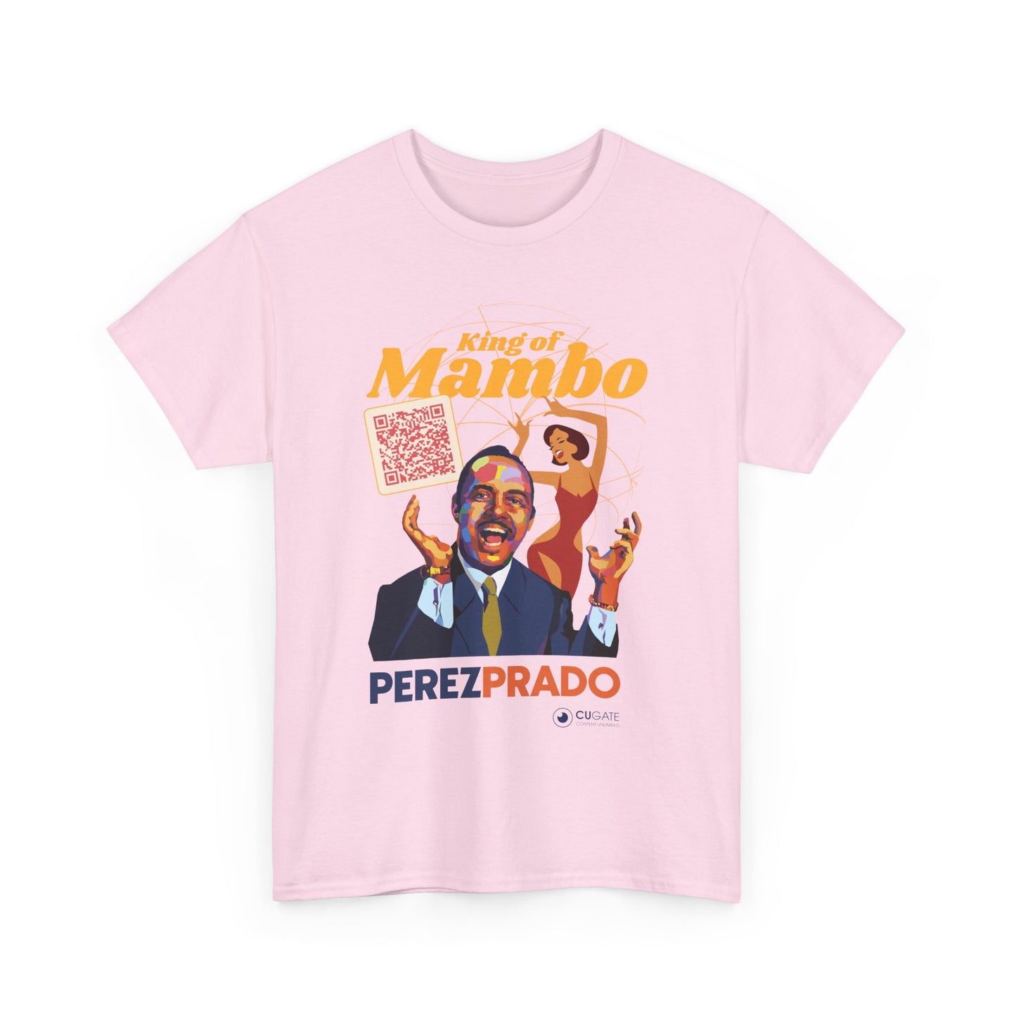 Mambo T-Shirt - Prado Vive T-Shirt, Latin Music T-Shirt (QR-Playlist Included), Latin Music Shirt, Perez Prado Tee