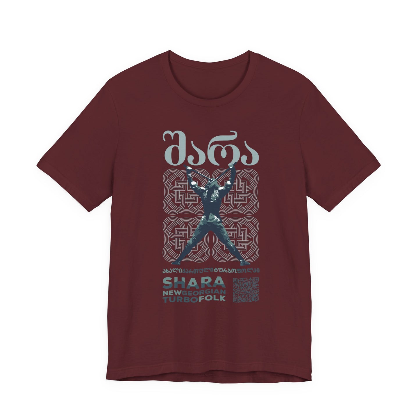 Shara Band T-Shirt - Georgian Turbo Folk (QR), Georgian Folk Music Shirt, Georgian Playlist Shirt
