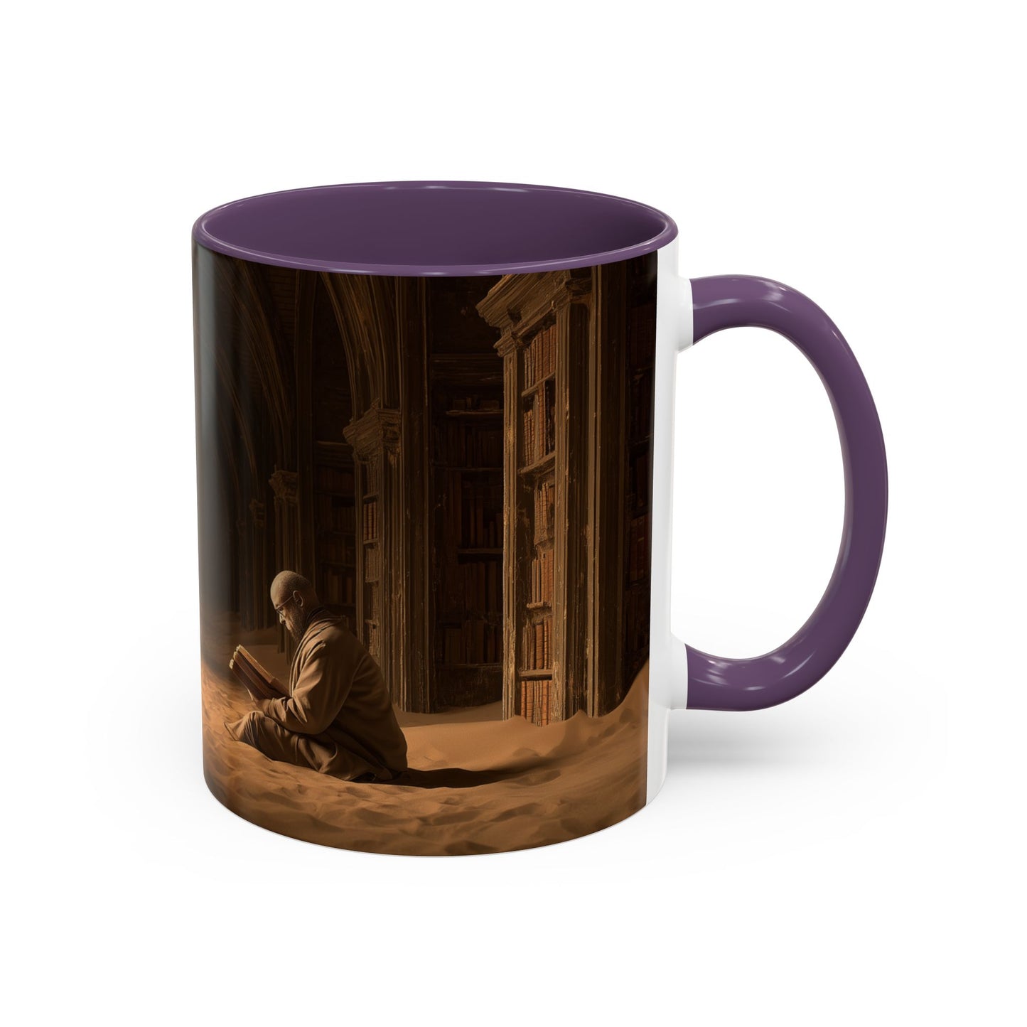 Deep Focus Mug (USA) - Classical Music for Thinking Mug, Peaceful Library Mug, Nature Library Mug, Apocalyptic Library Mug