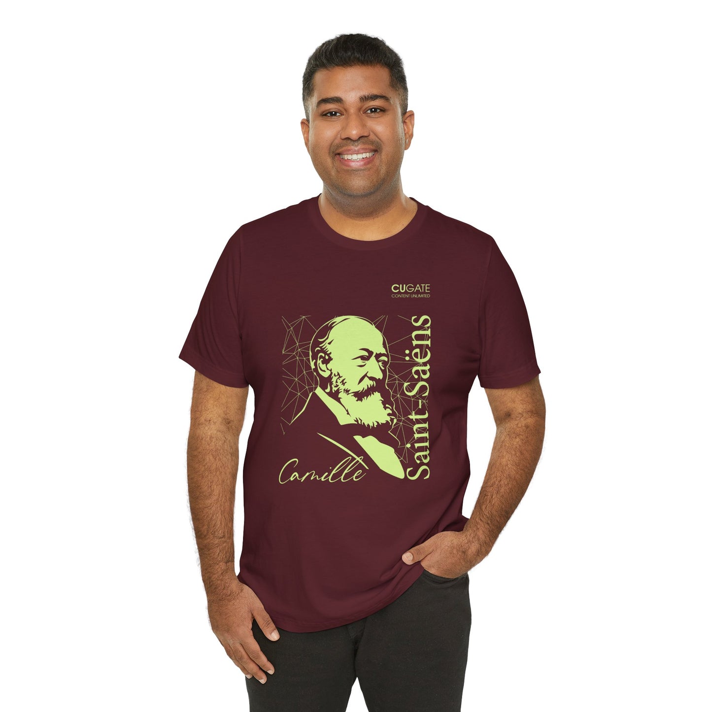 Saint-Saëns T-Shirt (Dark): Classical Composer T-Shirt, Classical Music Shirt, Camille Saint-Saëns Tribute Tee