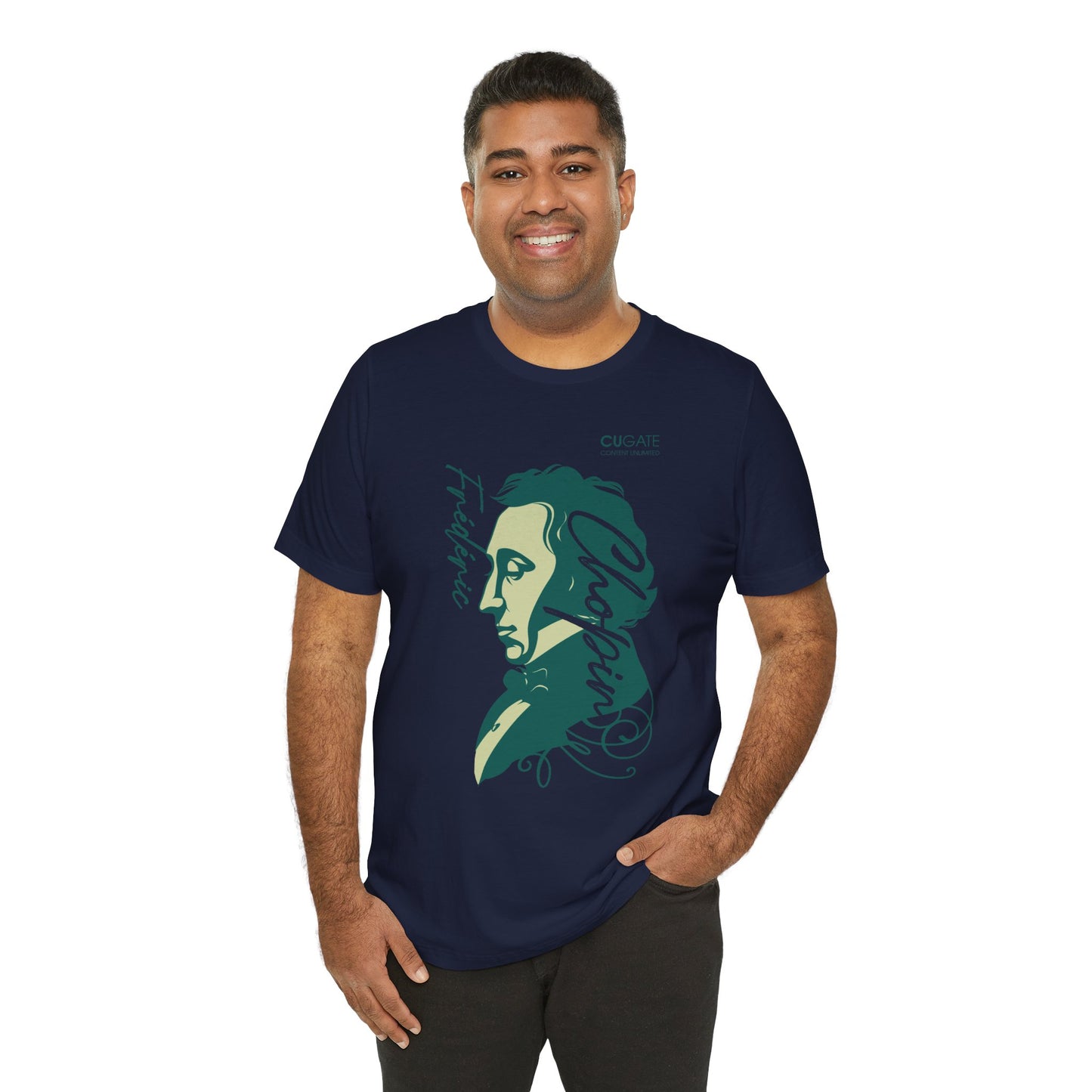 Chopin T-Shirt (Dark): Classical Music T-Shirt, Chopin Shirt, Frédéric Chopin Gift