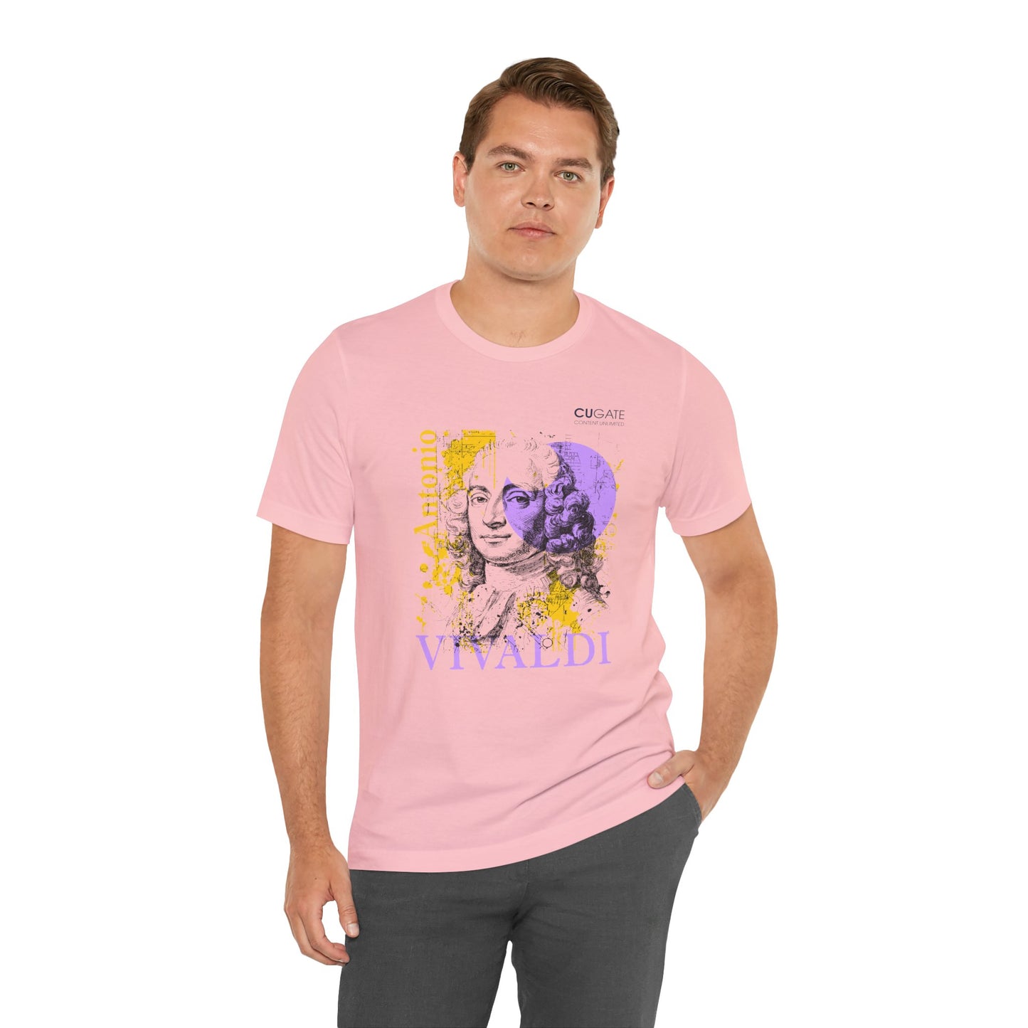 Vivaldi T-Shirt (Light): Classical Composer T-Shirt, Classical Music Shirt, Antonio Vivaldi Tribute Tee