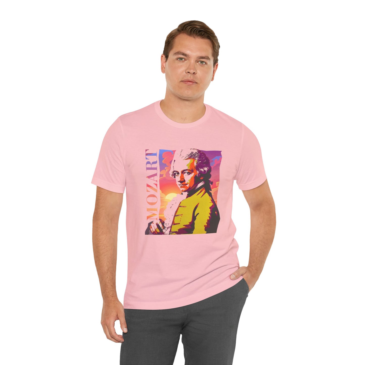 Mozart Sunset T-Shirt: Classical Music T-Shirt, Mozart Shirt, Wolfgang Amadeus Mozart Gift, Mozart Tribute Tee