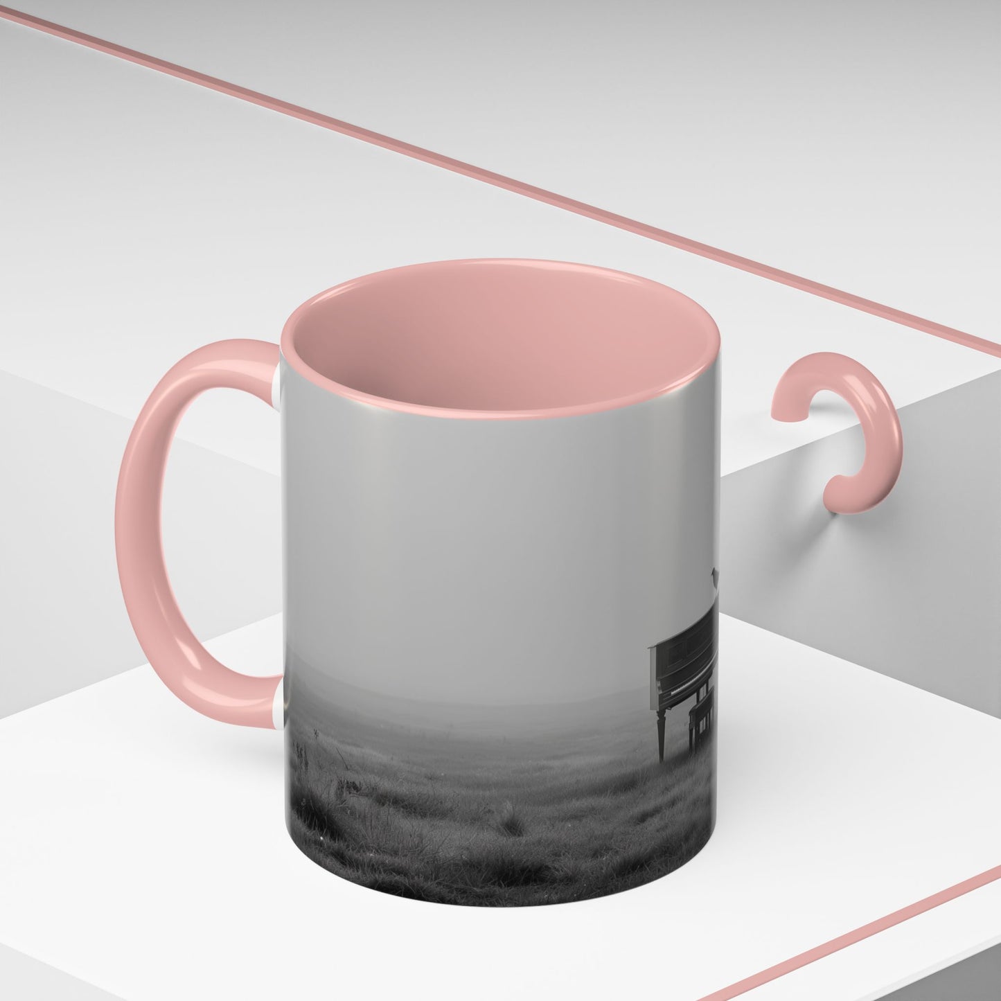 Mozart Piano Mug (EU) - Piano Mug, Piano Music Mug, Mozart Inspired Mug, Upright Piano Mug