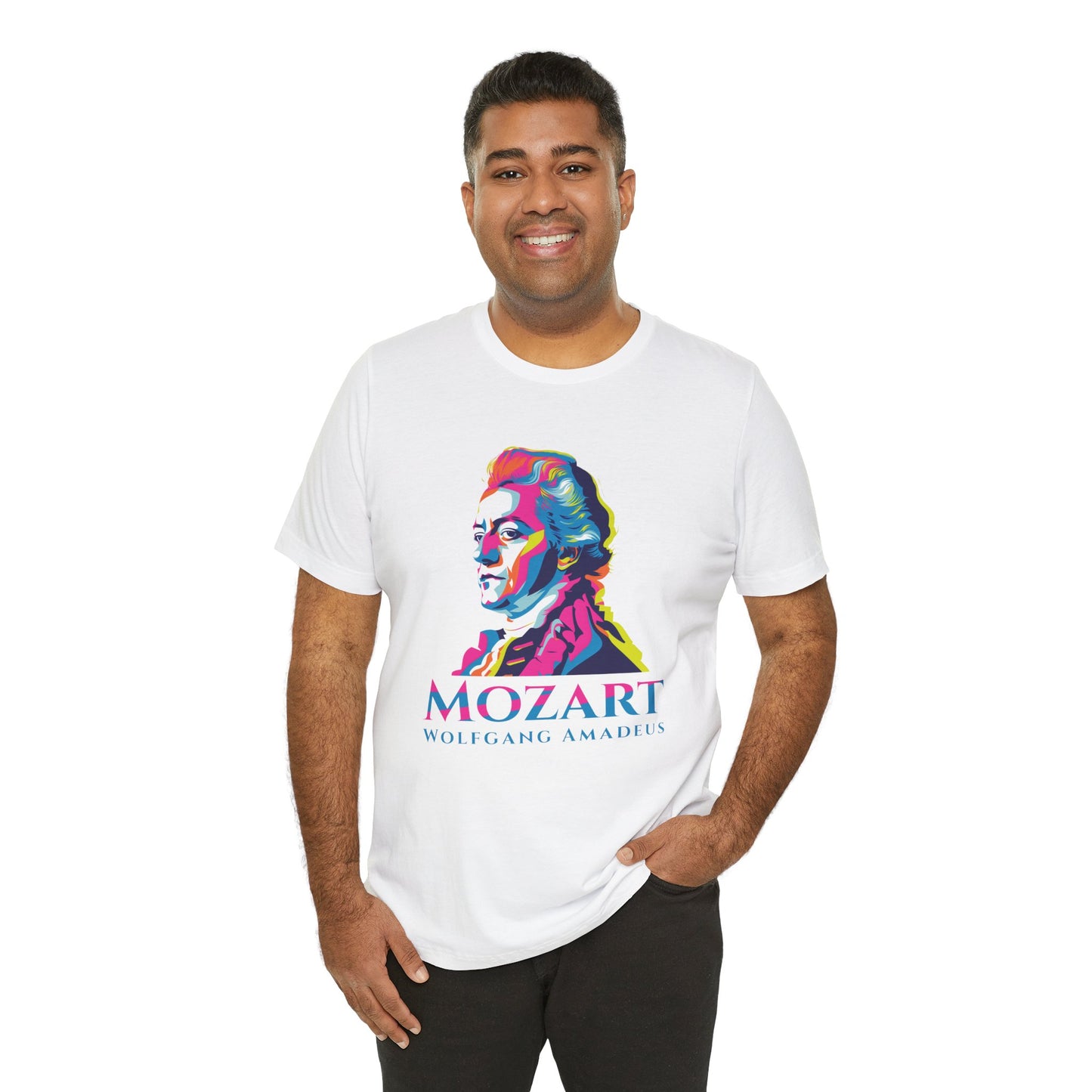 Mozart Statue T-Shirt: Classical Music T-Shirt, Mozart Shirt, Wolfgang Amadeus Mozart Gift, Mozart Tribute Tee, Mozart Profile Tee