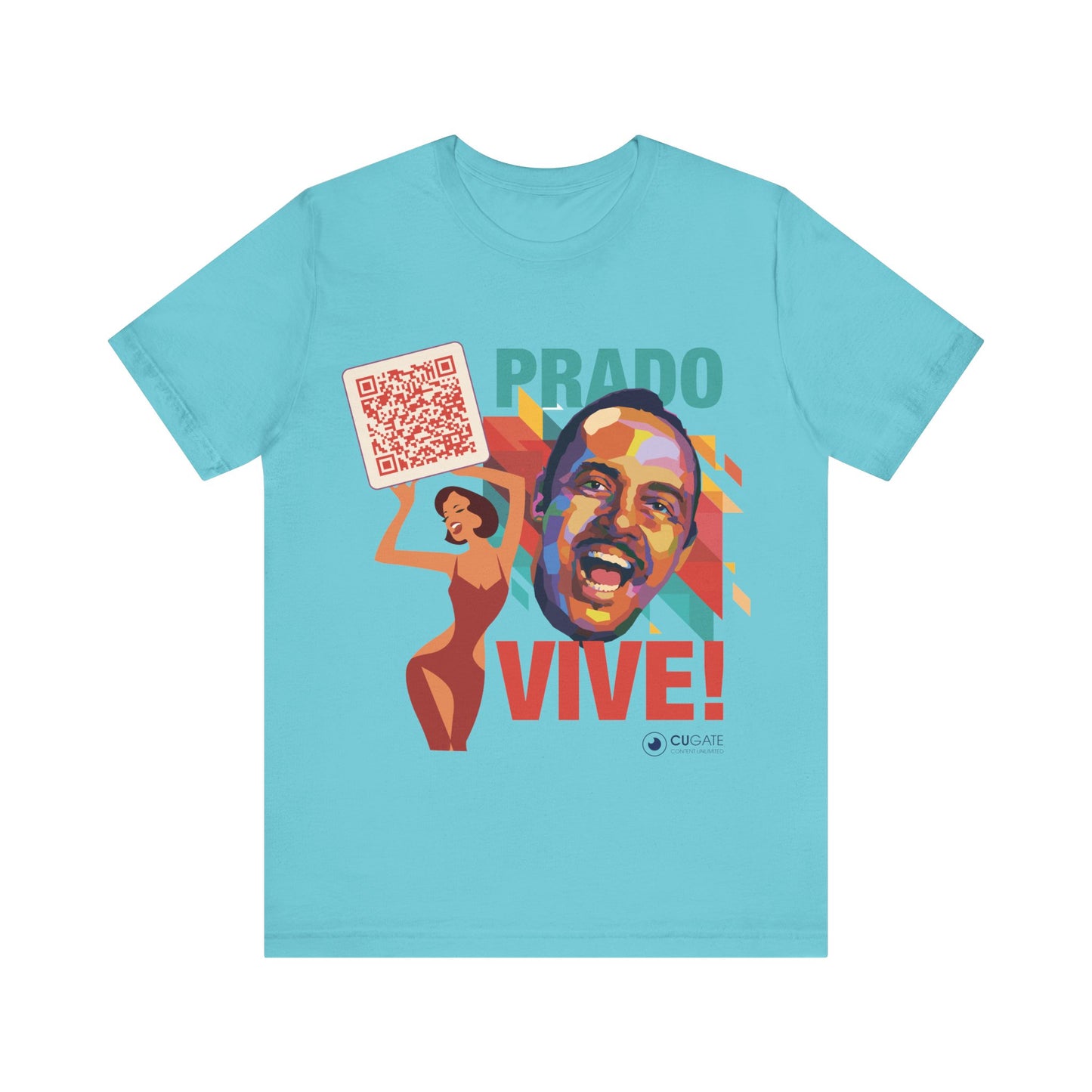 Prado Vive T-Shirt, Mambo T-Shirt Latin Music T-Shirt (QR-Playlist Included)