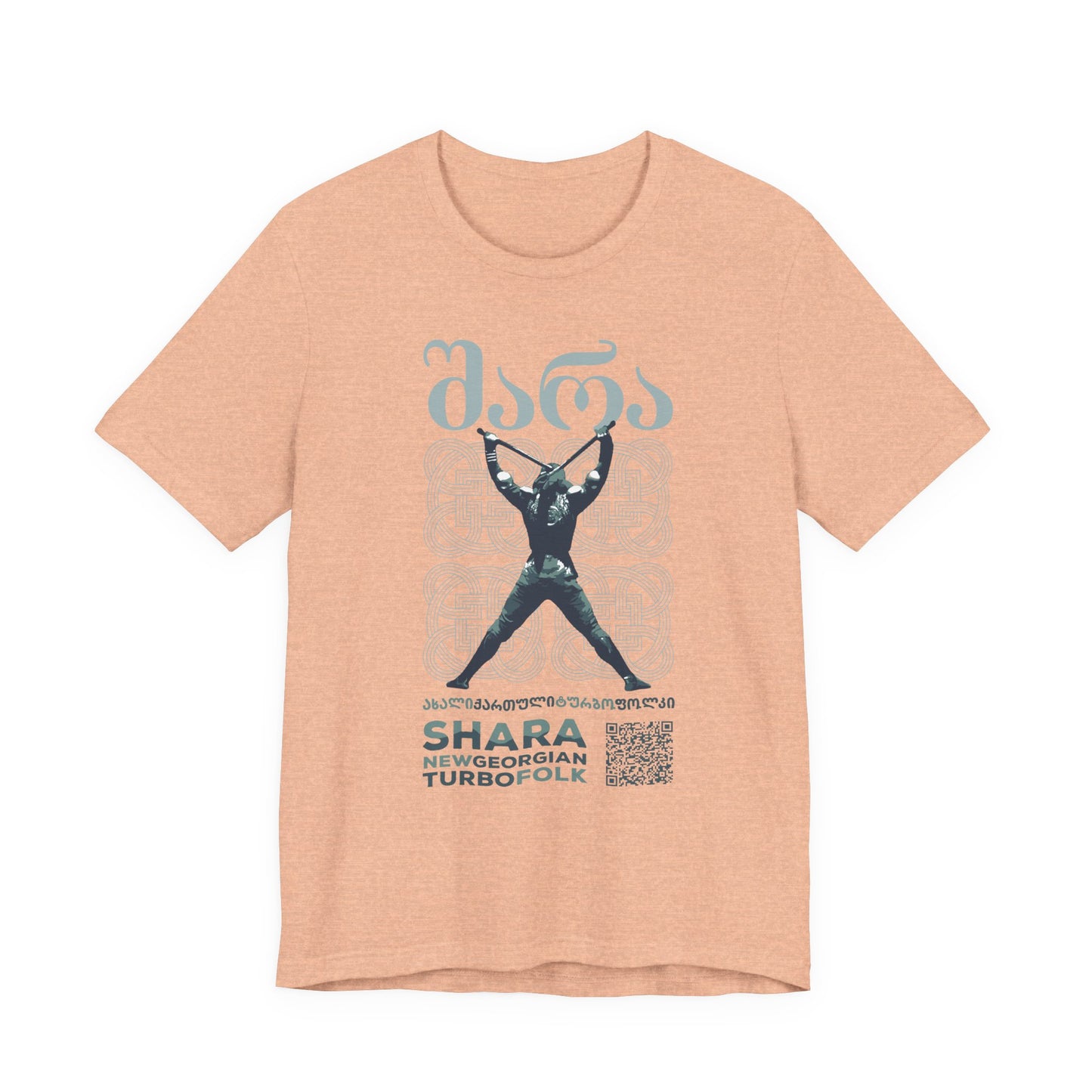 Shara Band T-Shirt - Georgian Turbo Folk (QR), Georgian Folk Music Shirt, Georgian Playlist Shirt