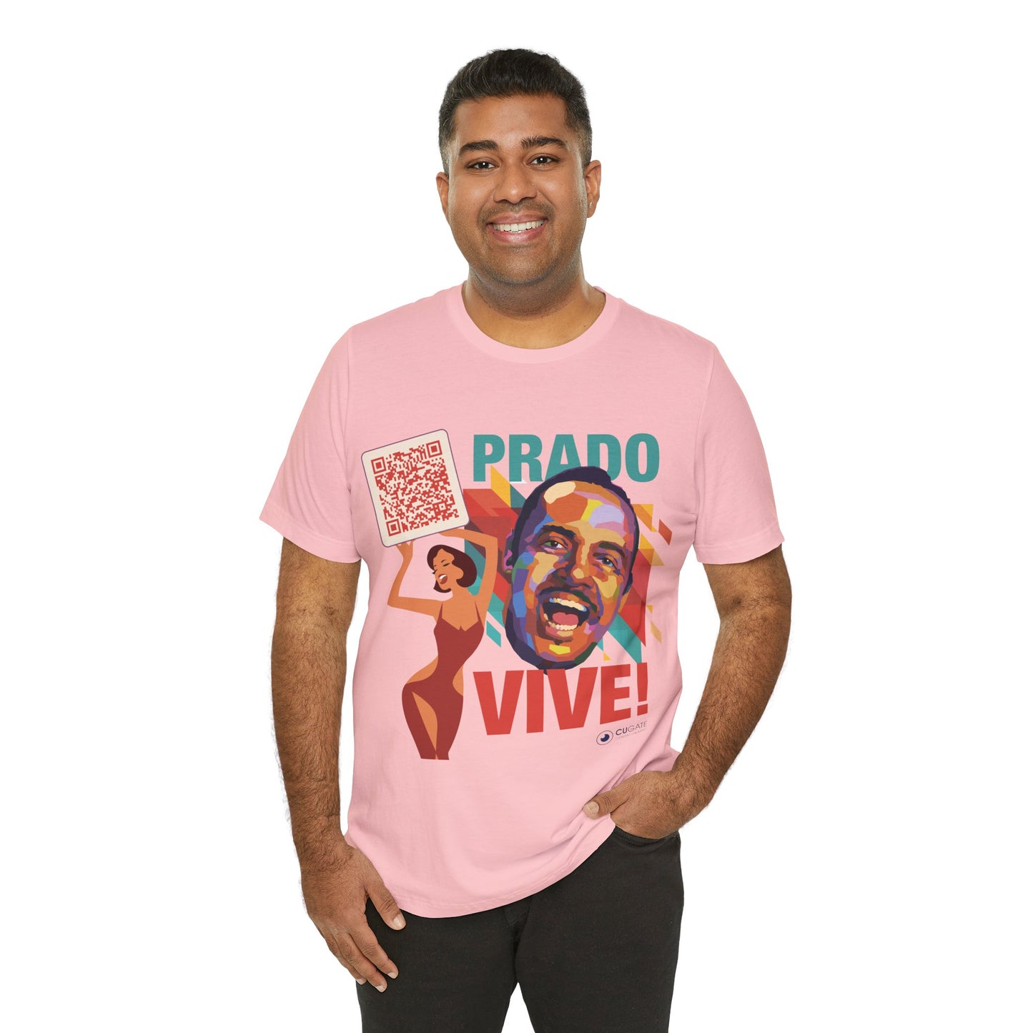 Prado Vive T-Shirt, Mambo T-Shirt Latin Music T-Shirt (QR-Playlist Included)
