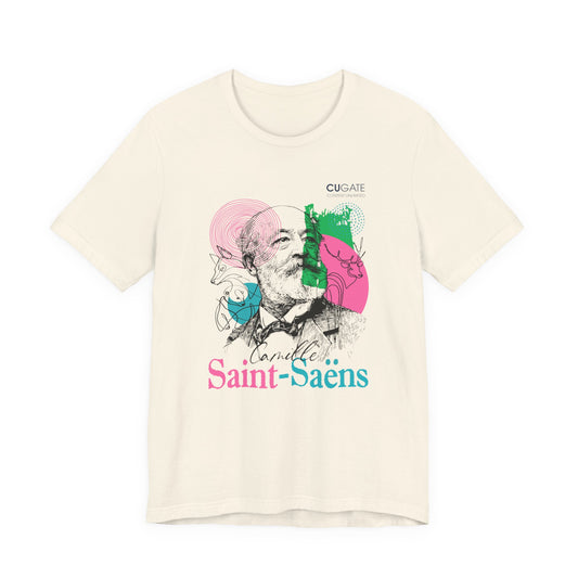 Saint-Saëns T-Shirt (Light): Classical Composer T-Shirt, Classical Music Shirt, Camille Saint-Saëns Tribute Tee
