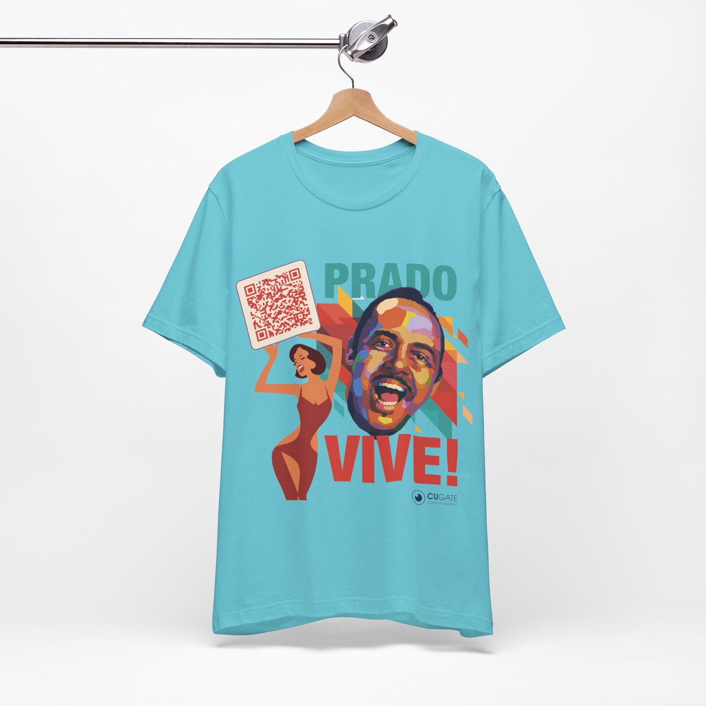 Prado Vive T-Shirt, Mambo T-Shirt Latin Music T-Shirt (QR-Playlist Included)