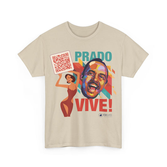 Prado Vive T-Shirt- Mambo T-Shirt, Latin Music T-Shirt (QR-Playlist Included), Playlist Tee