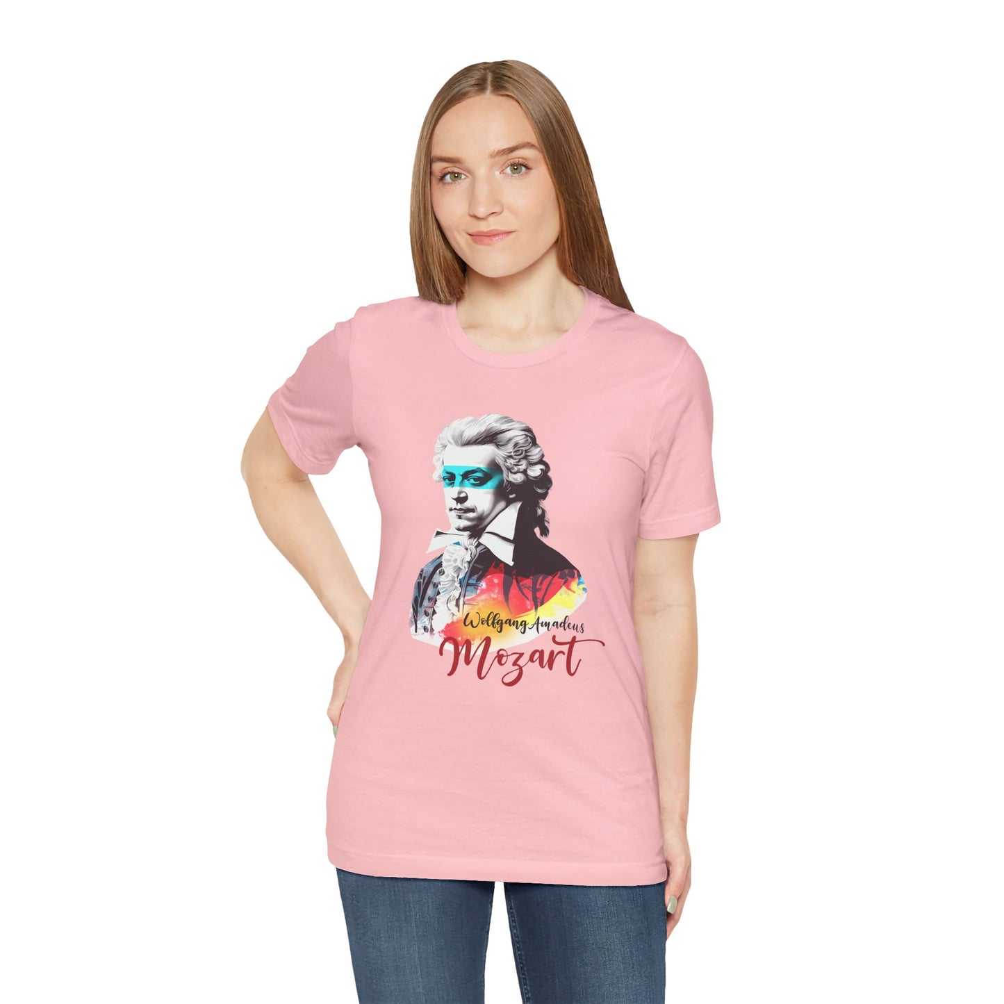 Mozart Mask: Classical Music T-Shirt, Mozart Shirt, Wolfgang Amadeus Mozart Gift, Mozart Tribute Tee