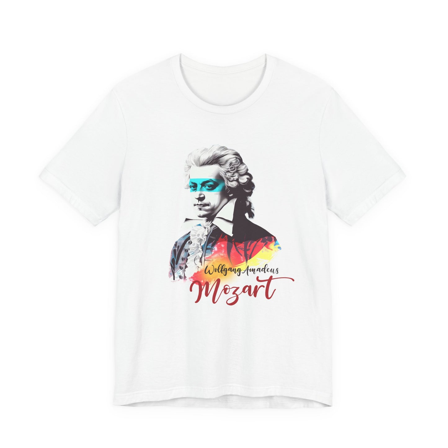 Mozart Mask: Classical Music T-Shirt, Mozart Shirt, Wolfgang Amadeus Mozart Gift, Mozart Tribute Tee