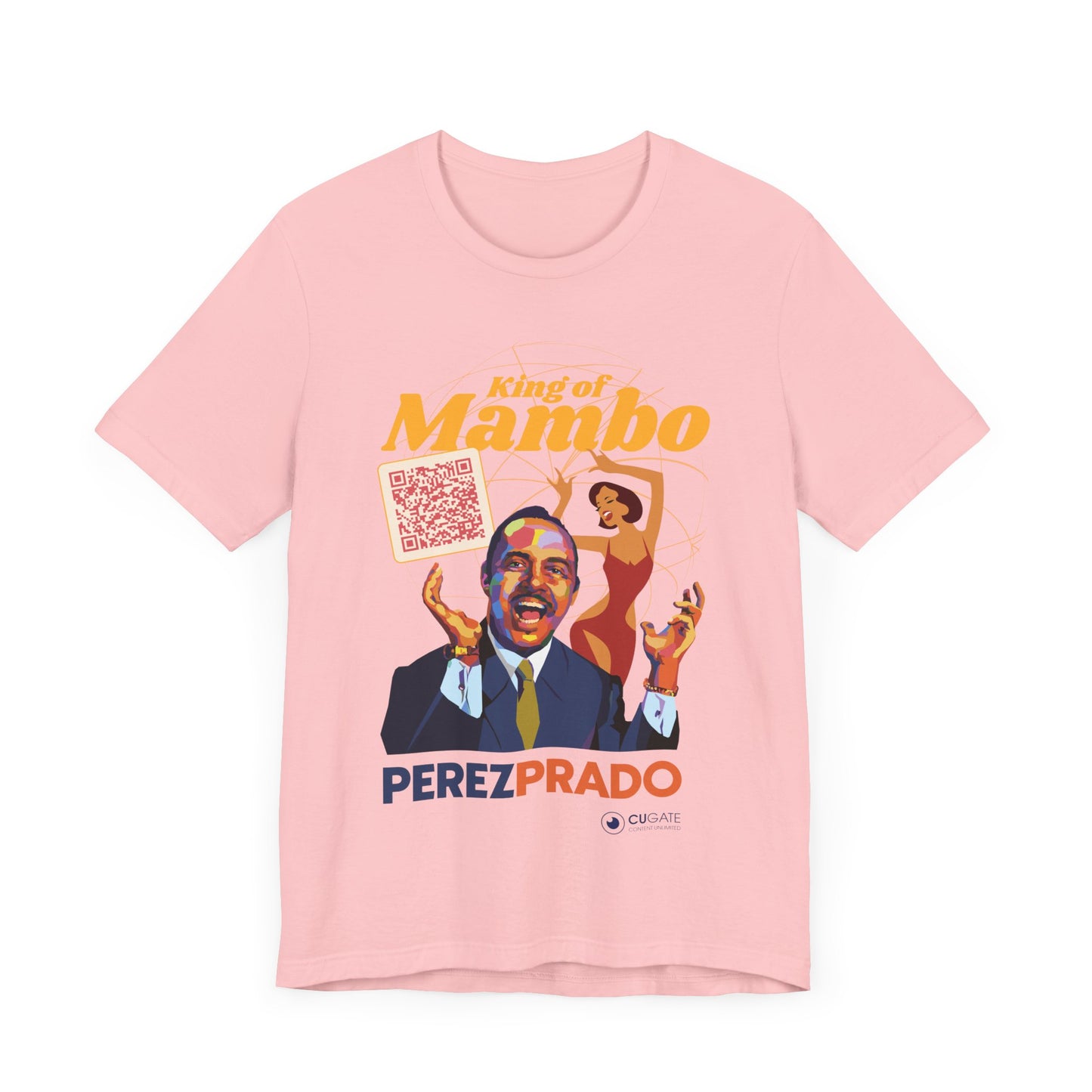 King of Mambo - Perez Prado Vive T-Shirt, Mambo T-Shirt Latin Music T-Shirt (QR-Playlist Included)