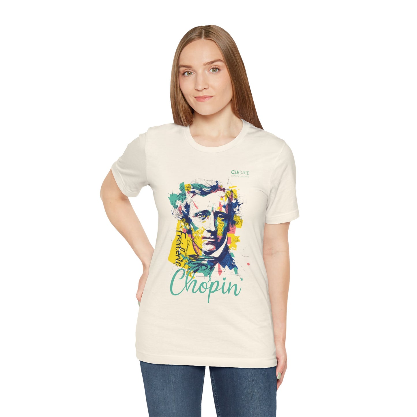 Chopin T-Shirt (Light): Classical Music T-Shirt, Chopin Shirt, Frédéric Chopin Gift