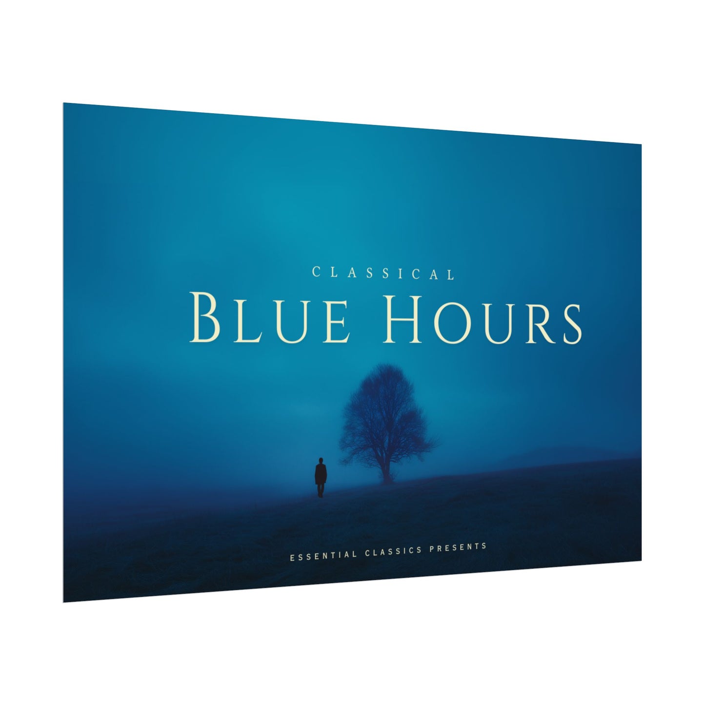 Blue Hours - Relaxation Print, Magical Feeling Poster, Contemplative Mood Print, Poetic Moments Poster