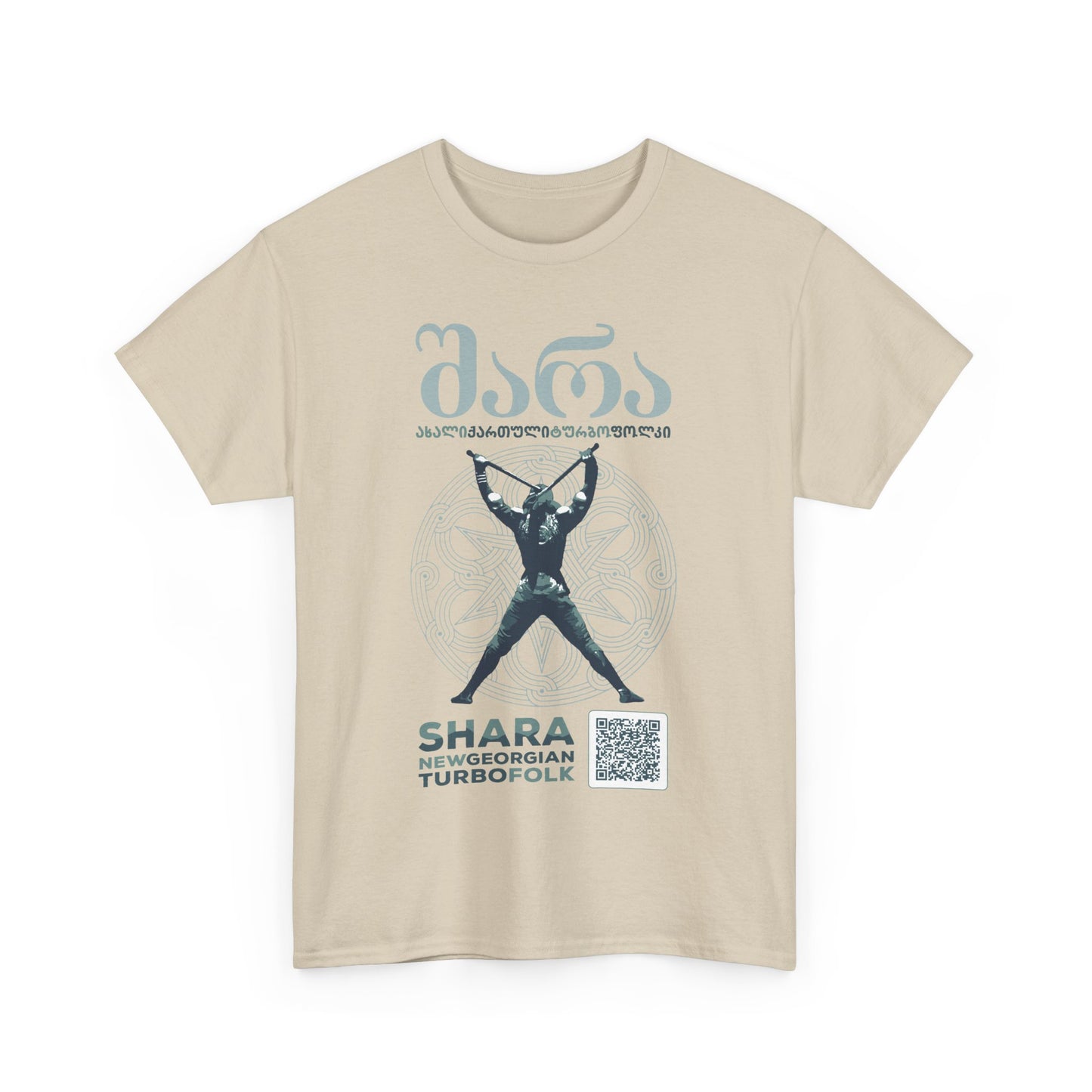 Shara Band T-Shirt - Georgian Turbo Folk (QR), Georgian Folk Music Shirt, Georgian Playlist Shirt, New Georgian Folk Tee
