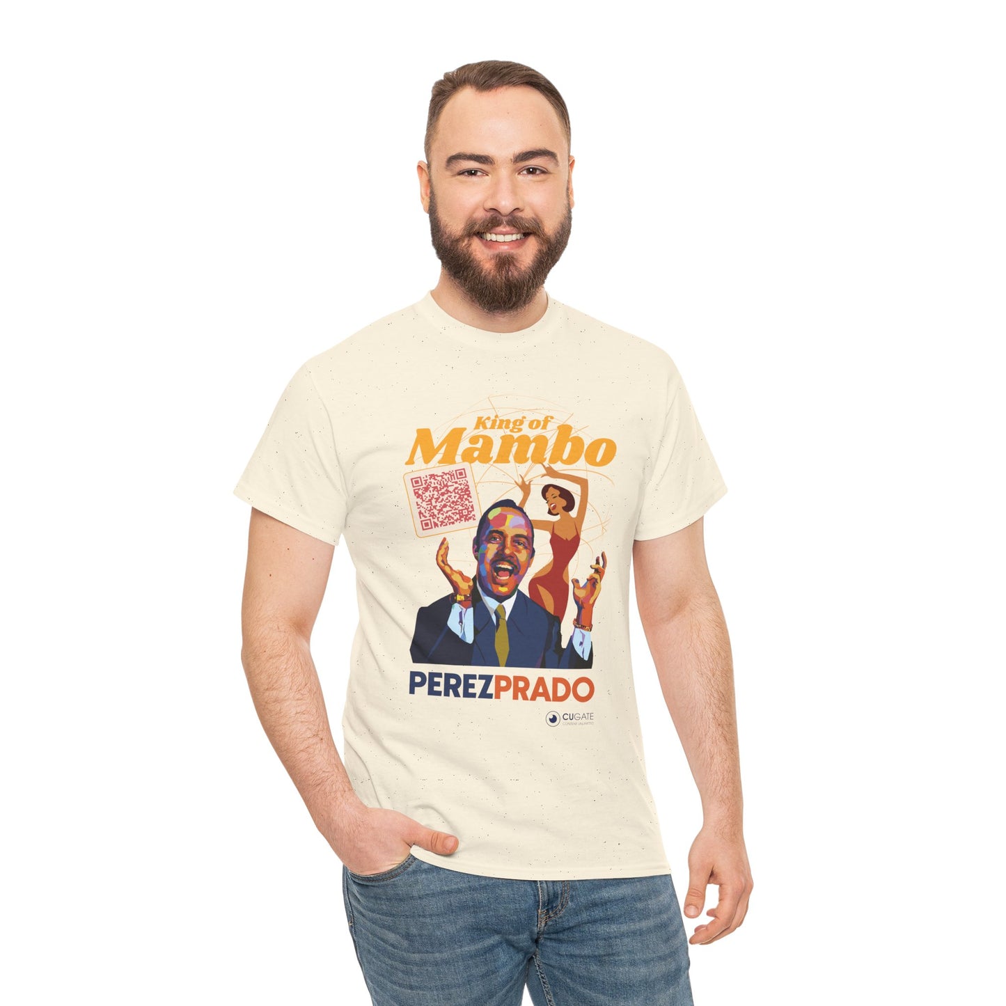 Mambo T-Shirt - Prado Vive T-Shirt, Latin Music T-Shirt (QR-Playlist Included), Latin Music Shirt, Perez Prado Tee
