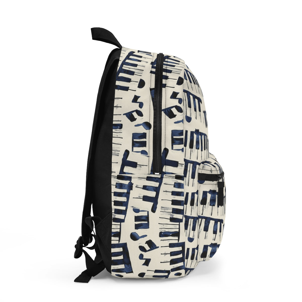 Cream Piano Patterned Backpack Cream Piano Backpack Piano Pattern Bag