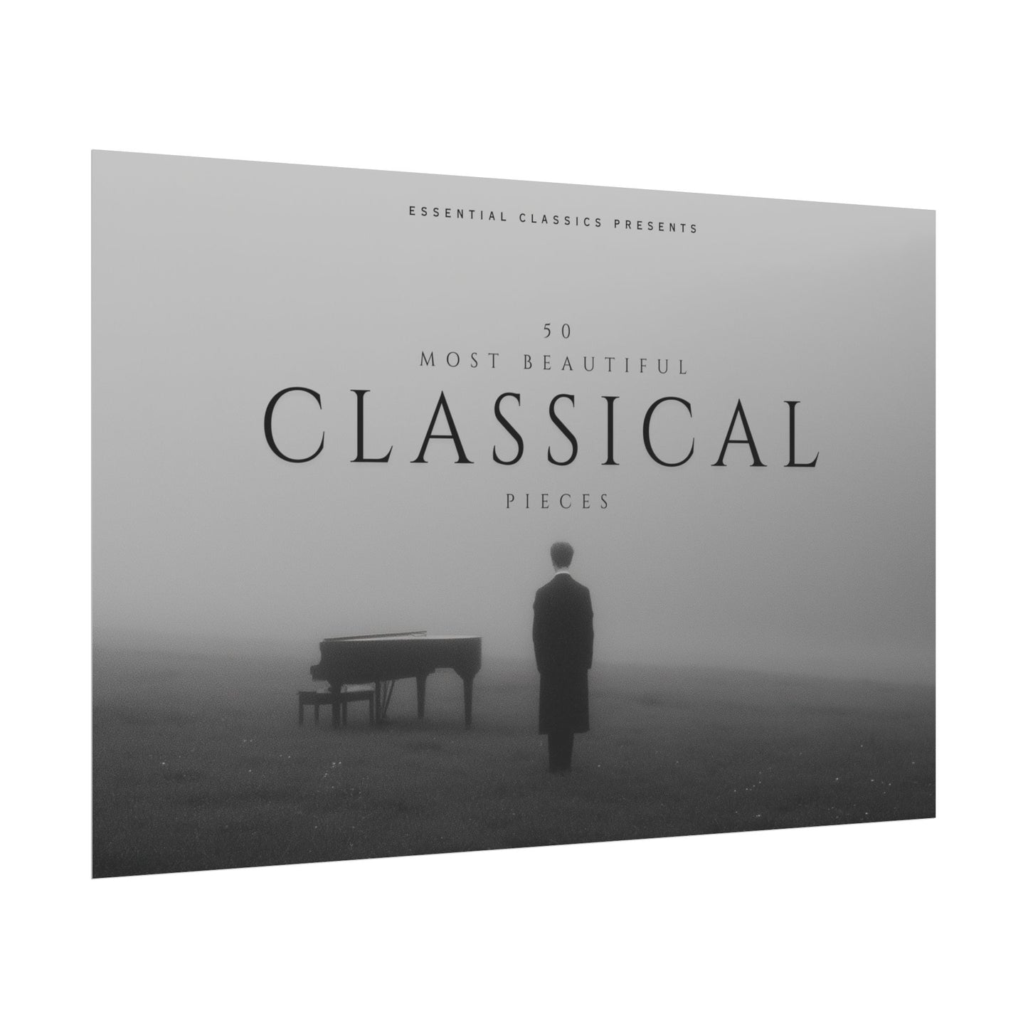 Most Beautiful Classic Pieces- Piano Print, Escape Reality Poster, Mozart Inspired Print, Beethoven Inspired Poster, Debussy Inspired Print