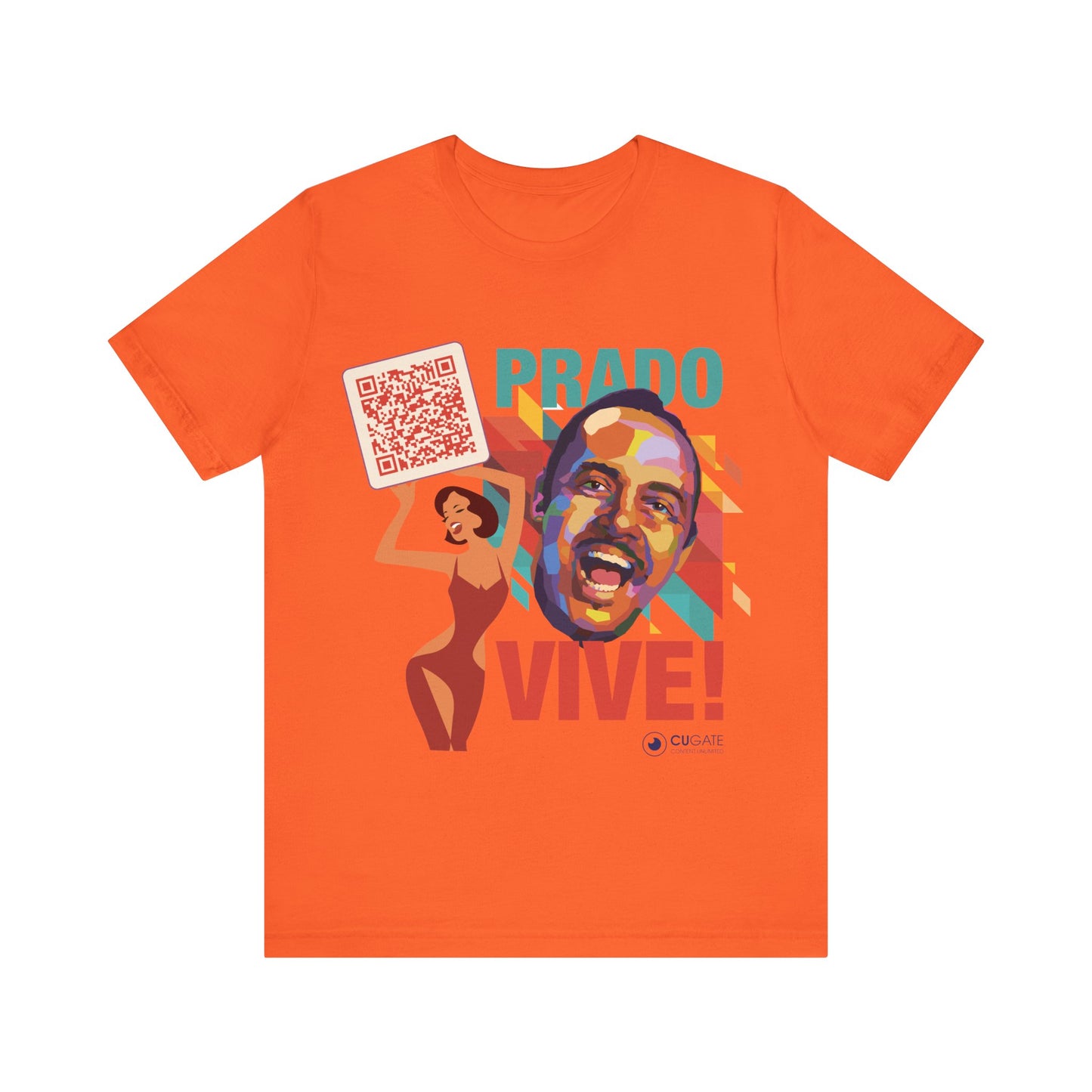Prado Vive T-Shirt, Mambo T-Shirt Latin Music T-Shirt (QR-Playlist Included)