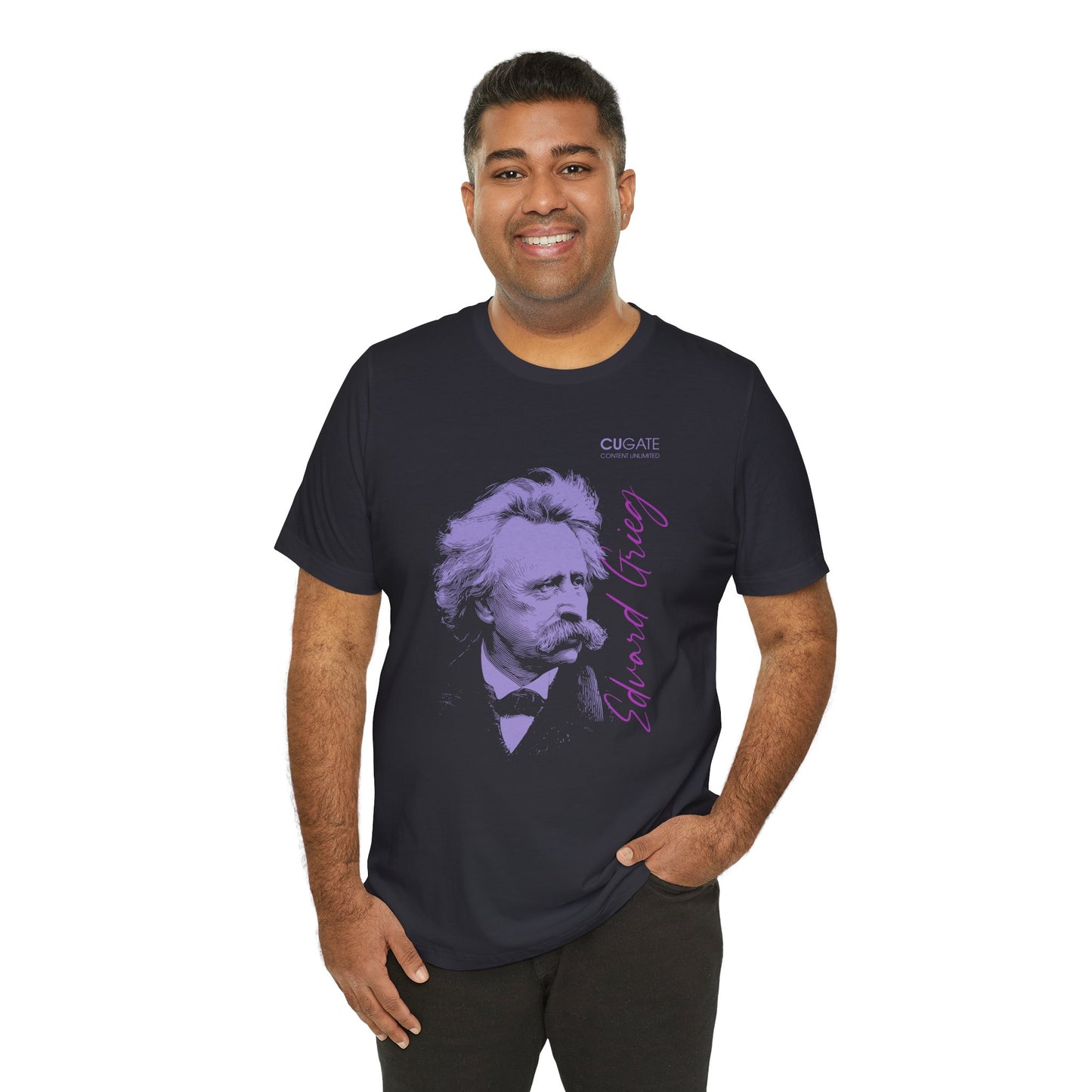 Grieg T-Shirt (Dark): Classical Music T-Shirt, Grieg Shirt, Music T-Shirt Gift, Norwegian Folk Music Tee, Scandinavian Classic Music Shirt