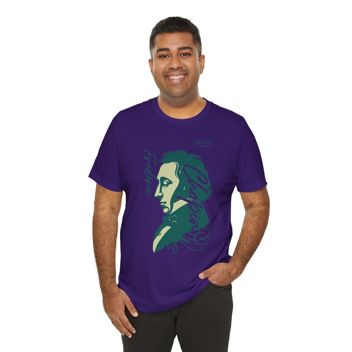 Chopin T-Shirt (Dark): Classical Music T-Shirt, Chopin Shirt, Frédéric Chopin Gift