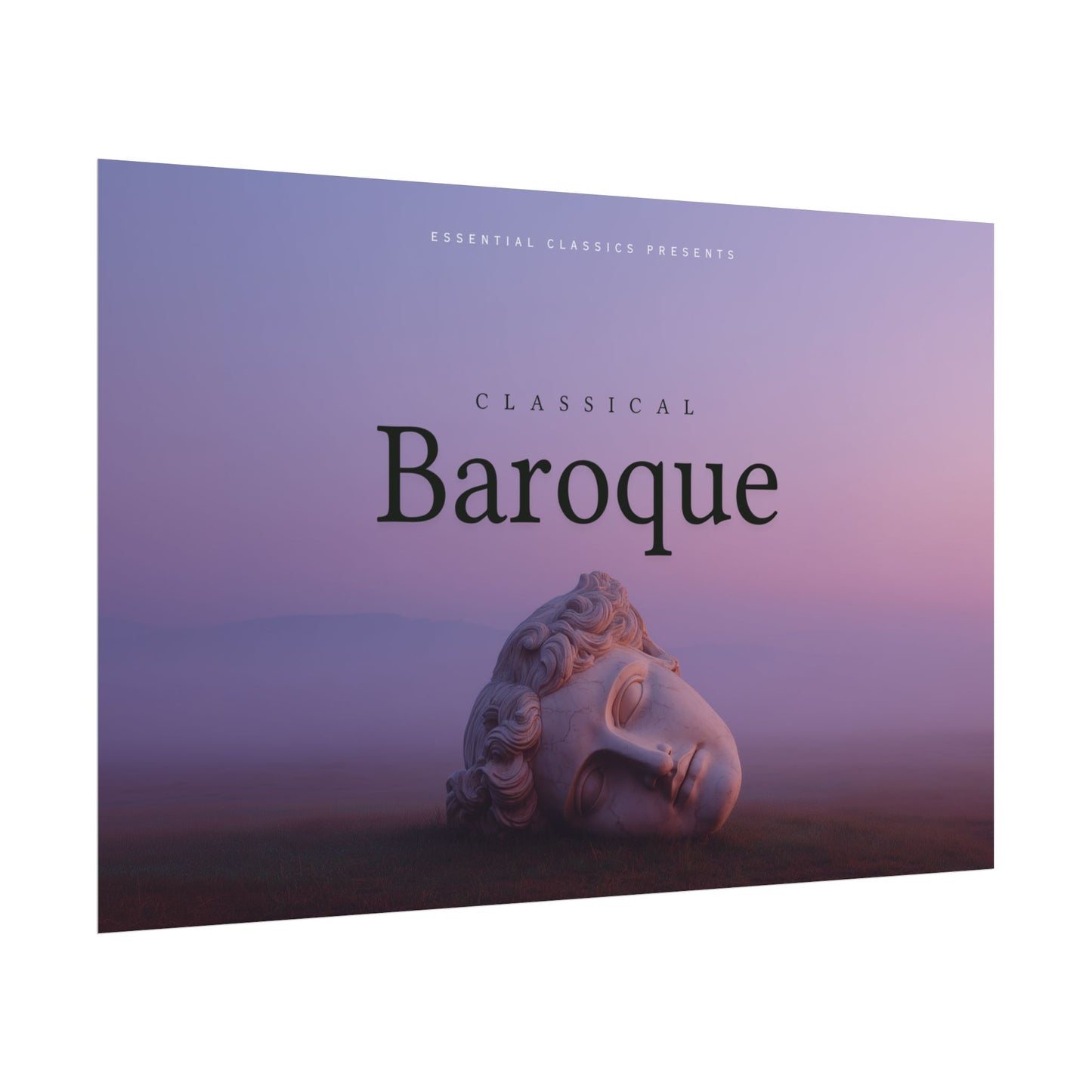 Classical Baroque - Baroque Era Inspired Print, Classical Music Poster, Baroque Art Print