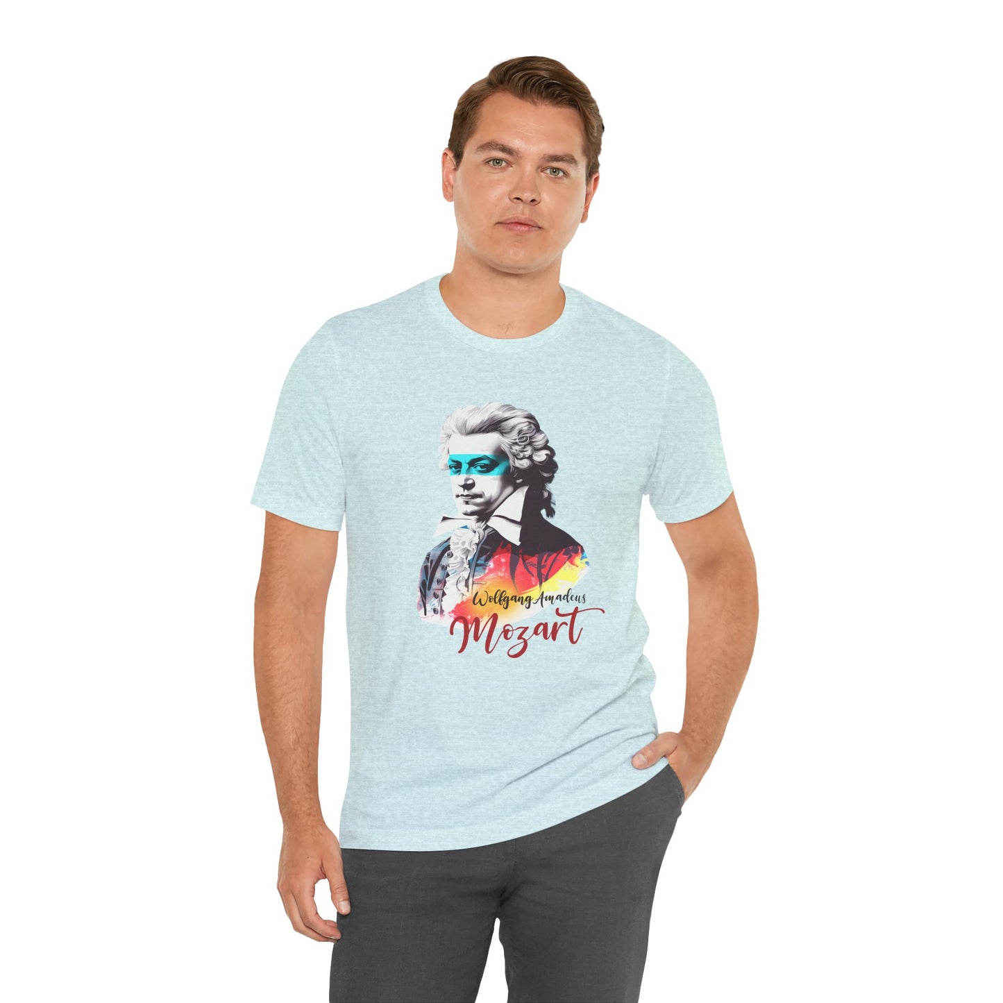 Mozart Mask: Classical Music T-Shirt, Mozart Shirt, Wolfgang Amadeus Mozart Gift, Mozart Tribute Tee